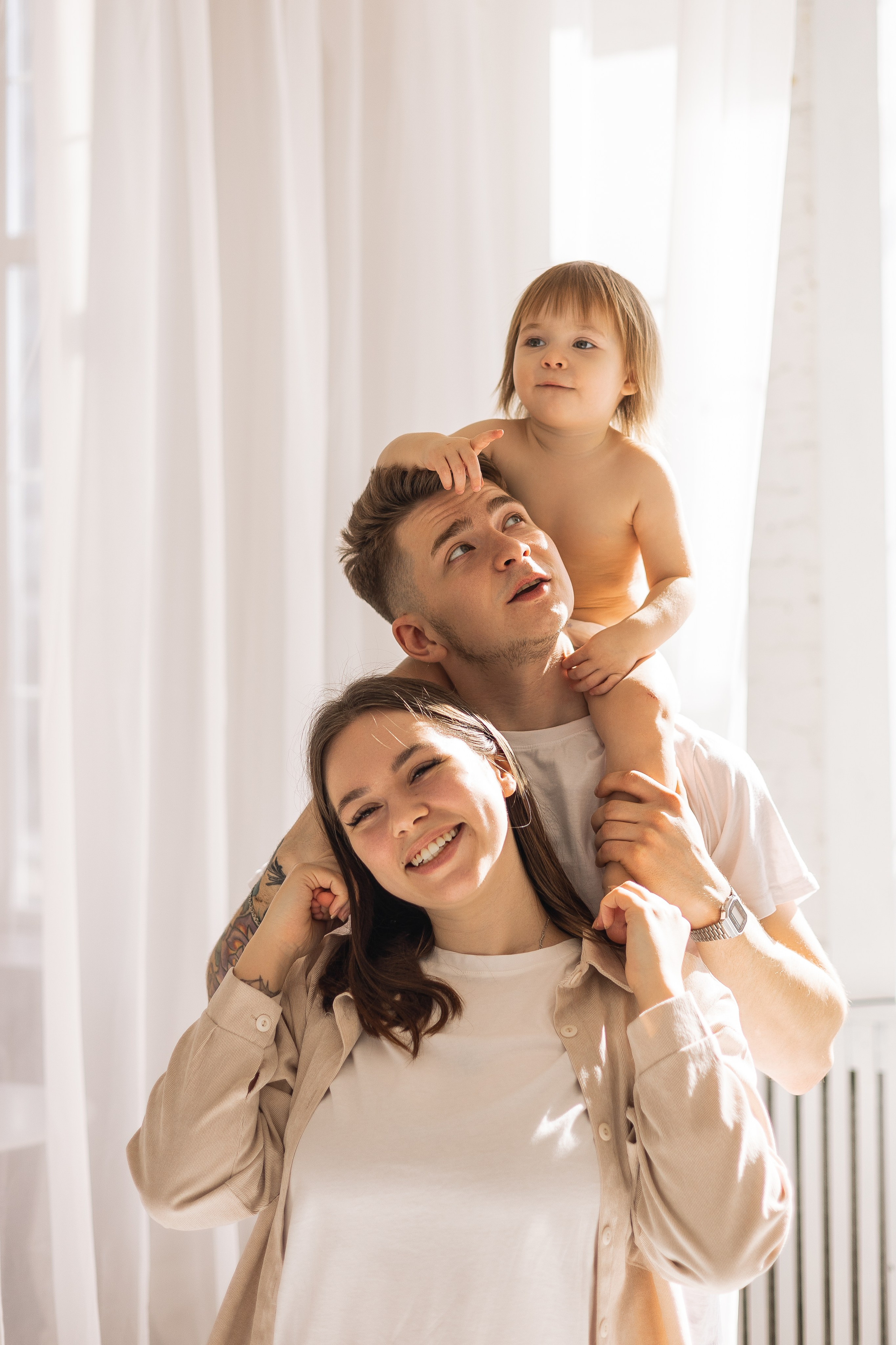 Семейная фото сессия в&nbsp;студии