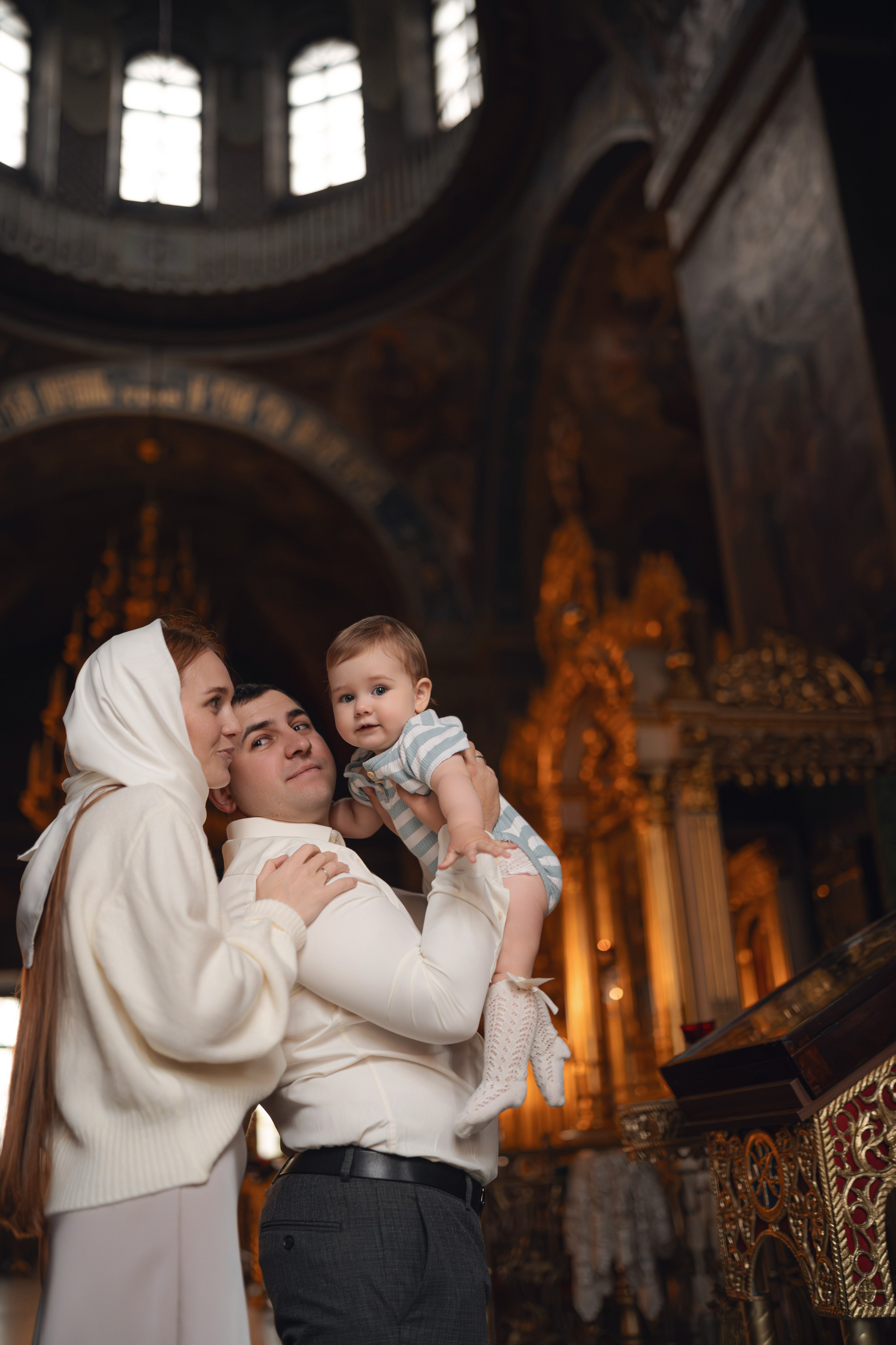 Зимнее Love story: Фотосессия в бежевых оттенках. Семейный фотограф в Москве 📸
