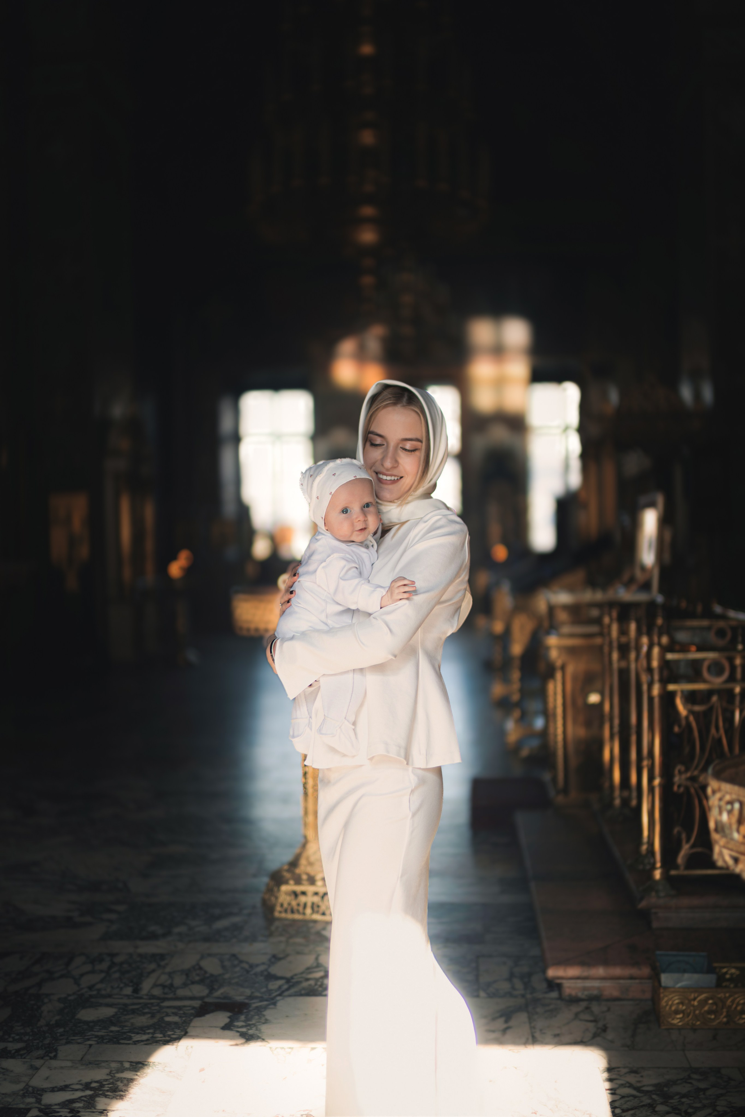 Зимнее Love story: Фотосессия в бежевых оттенках. Семейный фотограф в Москве 📸