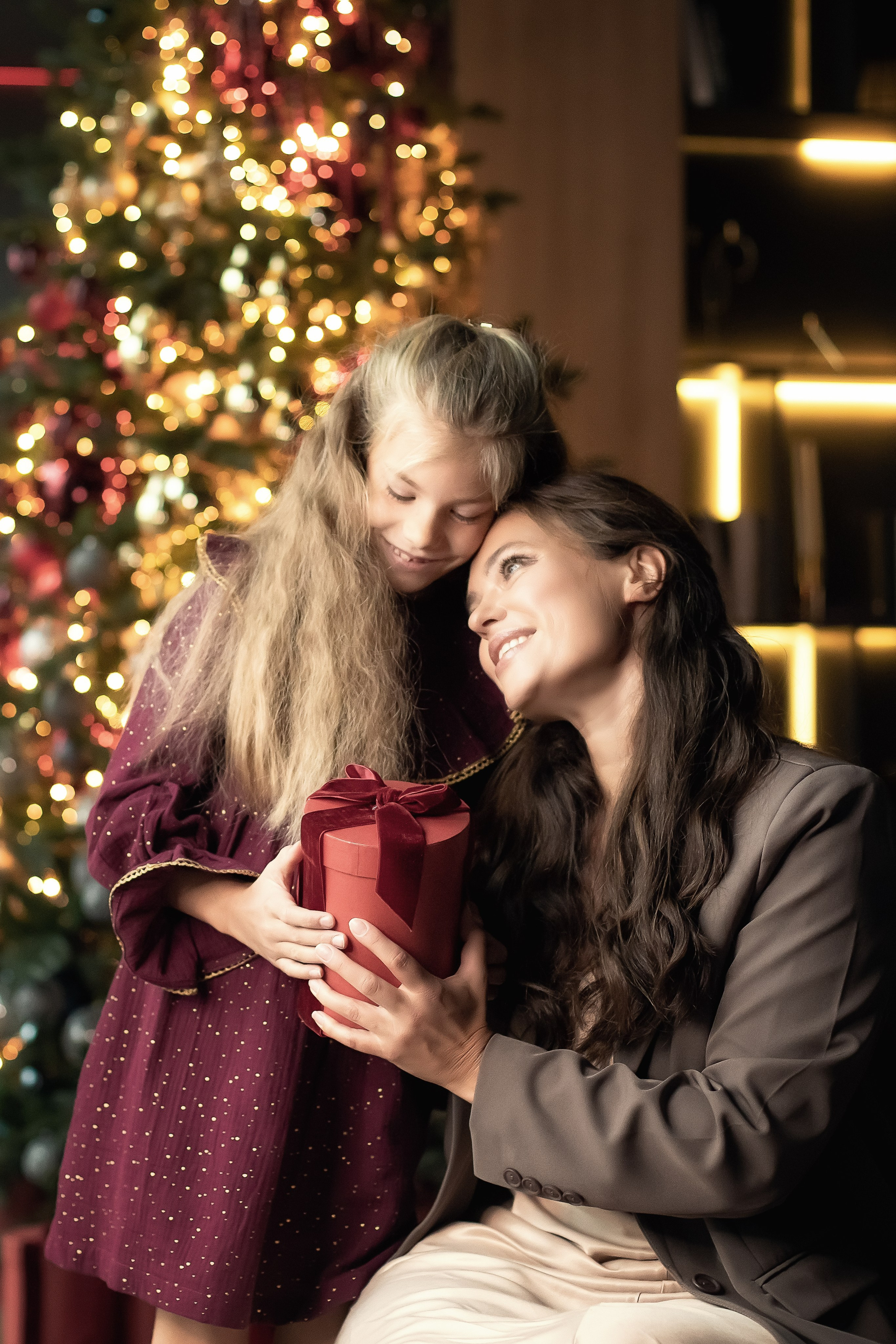 Новогодняя семейная съемка в студии