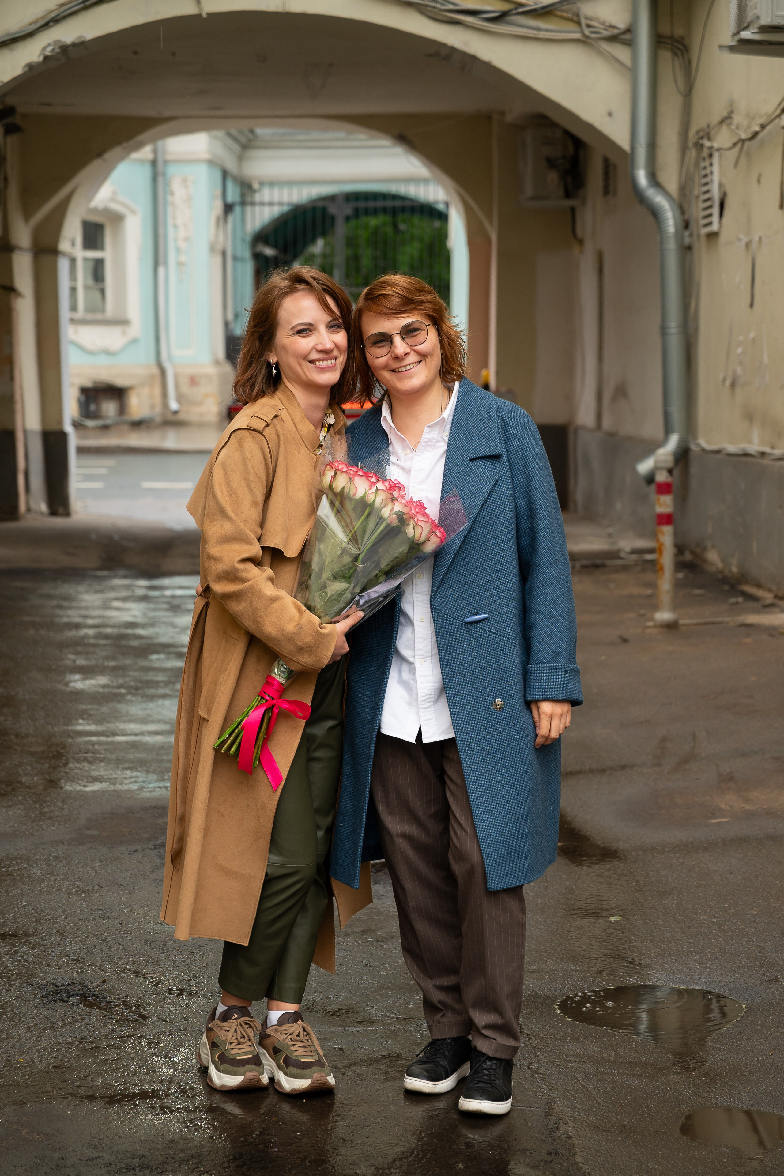 Съёмка на улице для Анны и Ксении