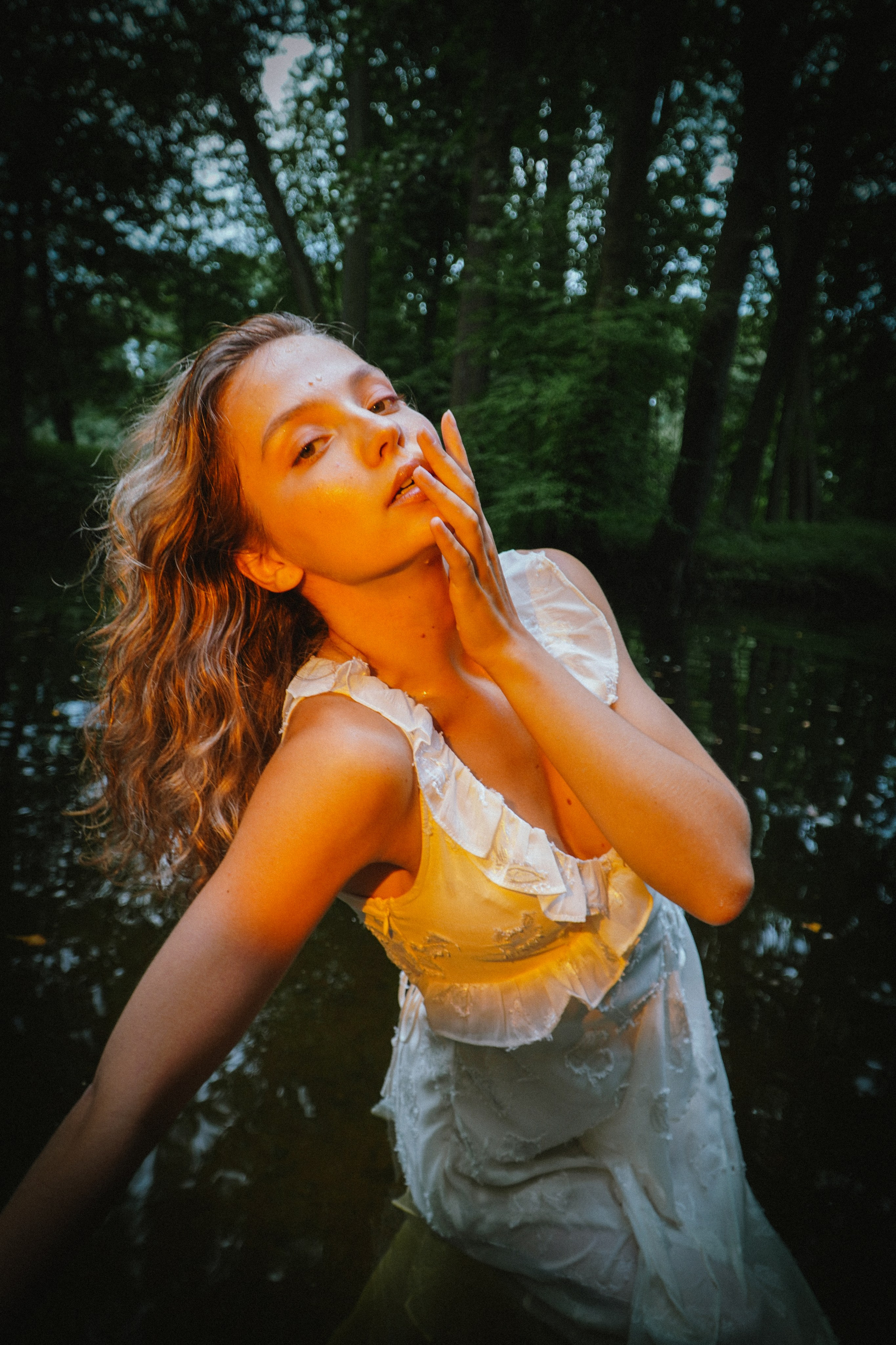 фотосессия в воде озера