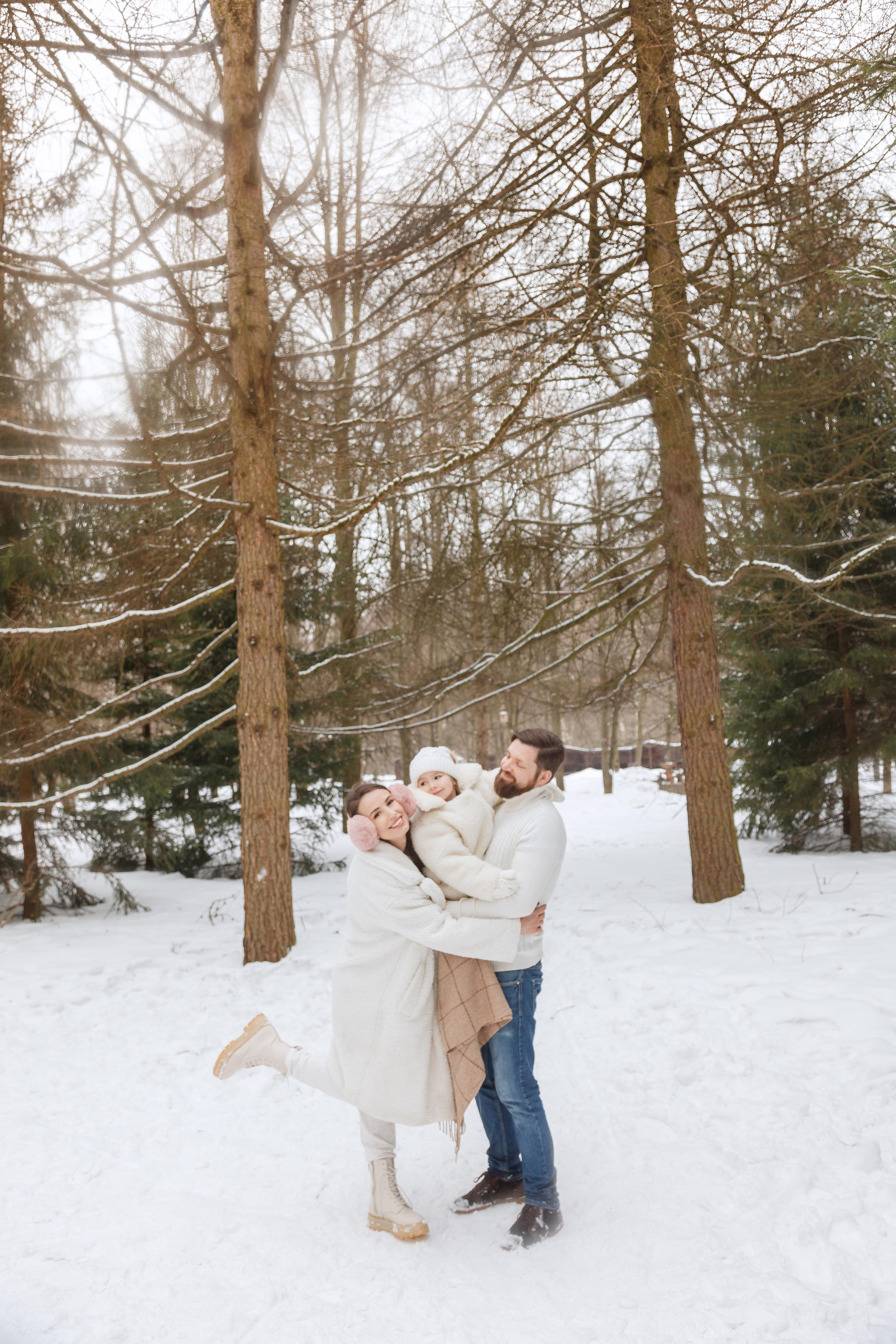 Зимняя семейная фотосессия в парке Тропарево