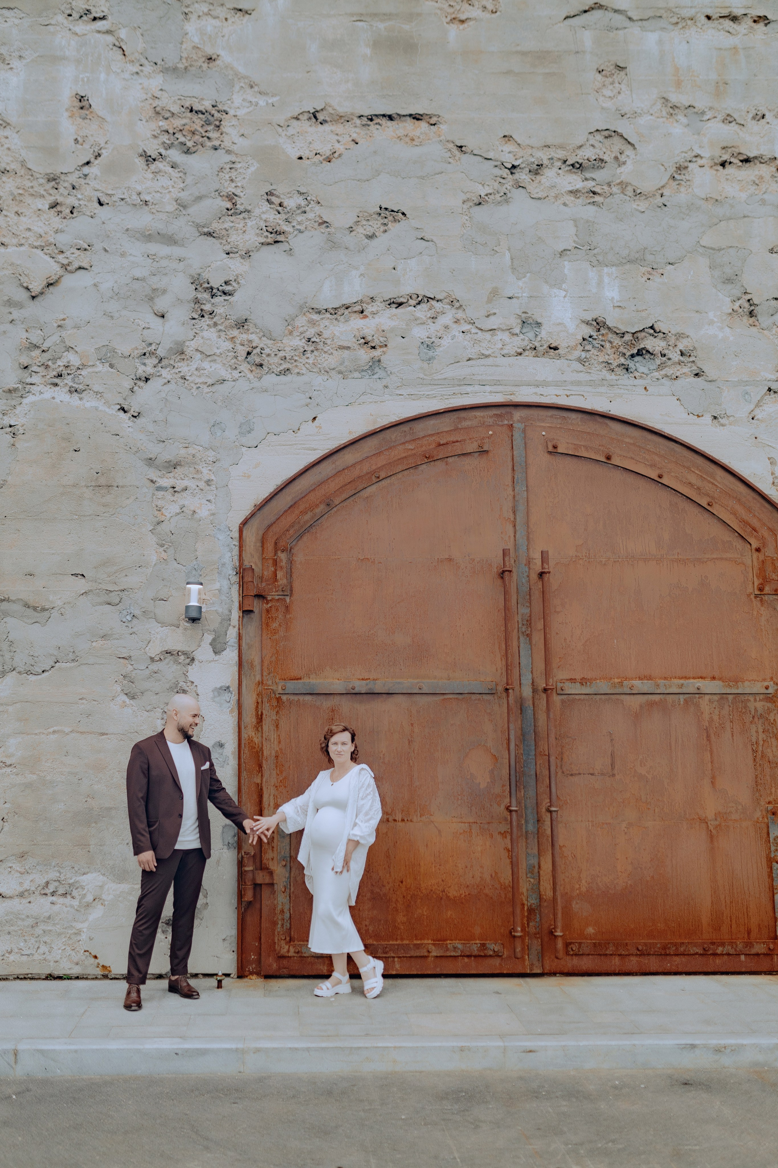 беременная фотосессия пары в кронштадте