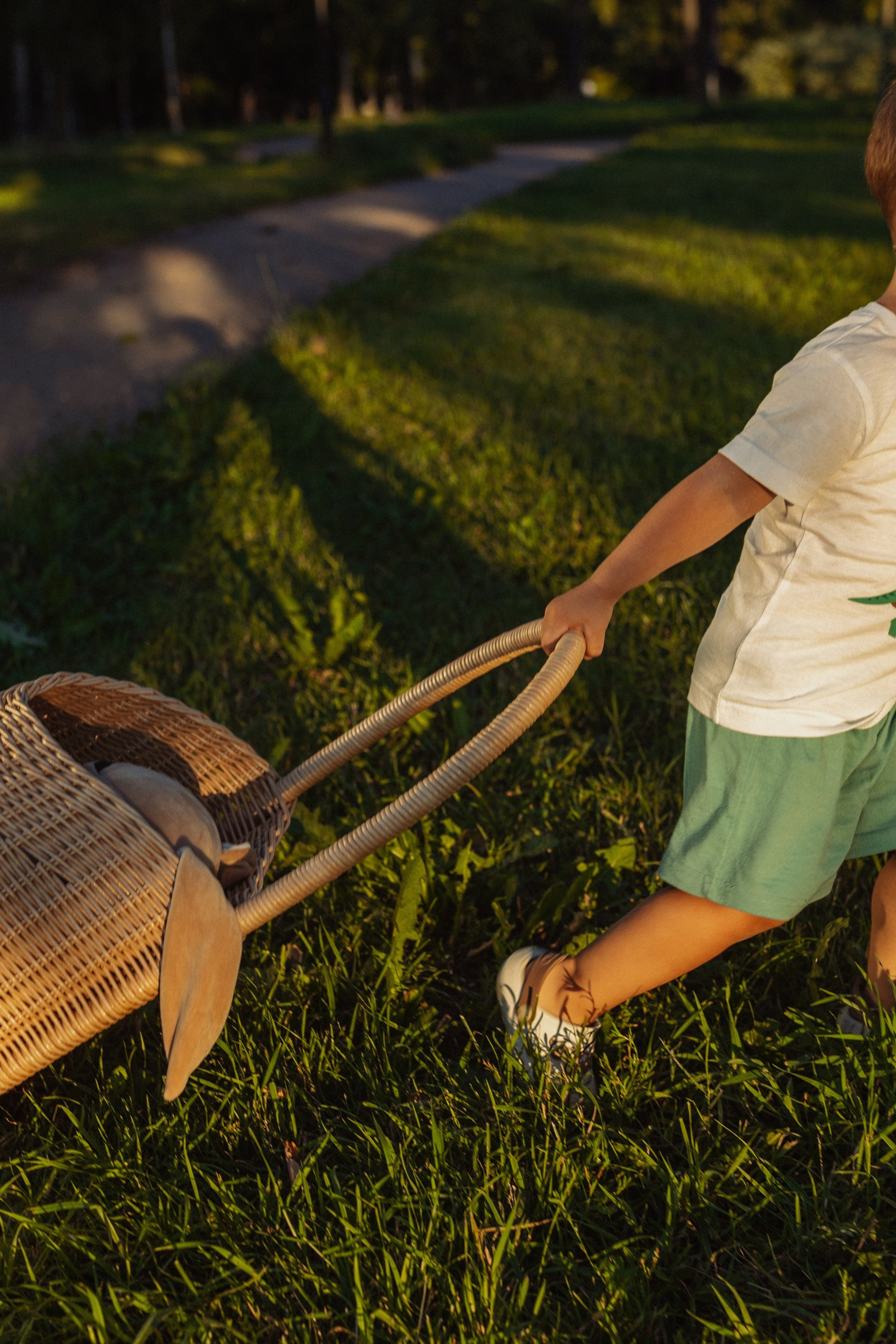 семейная съёмка летом в городской среде