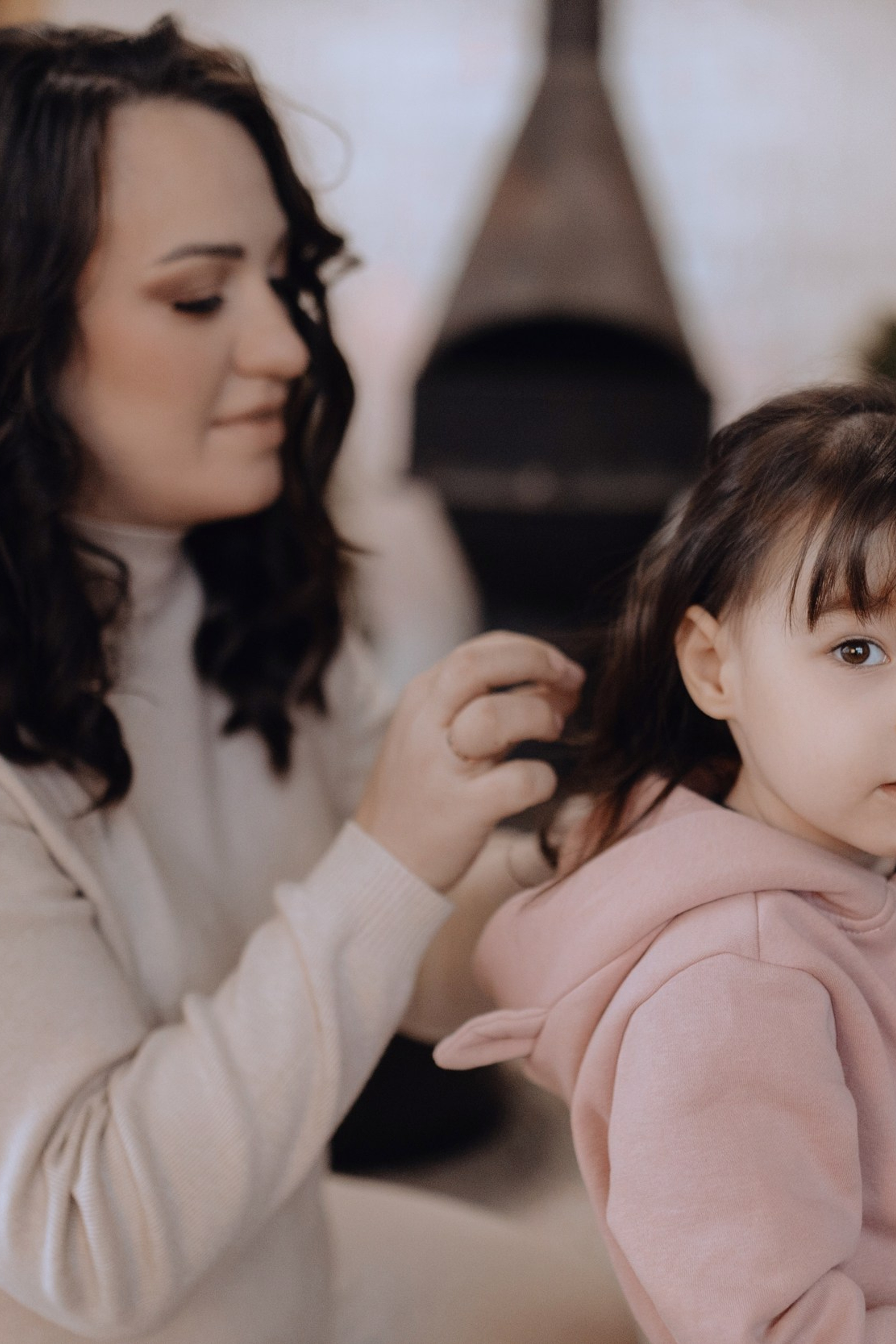 семейная фотосессия с детьми в тёплой атмосфере