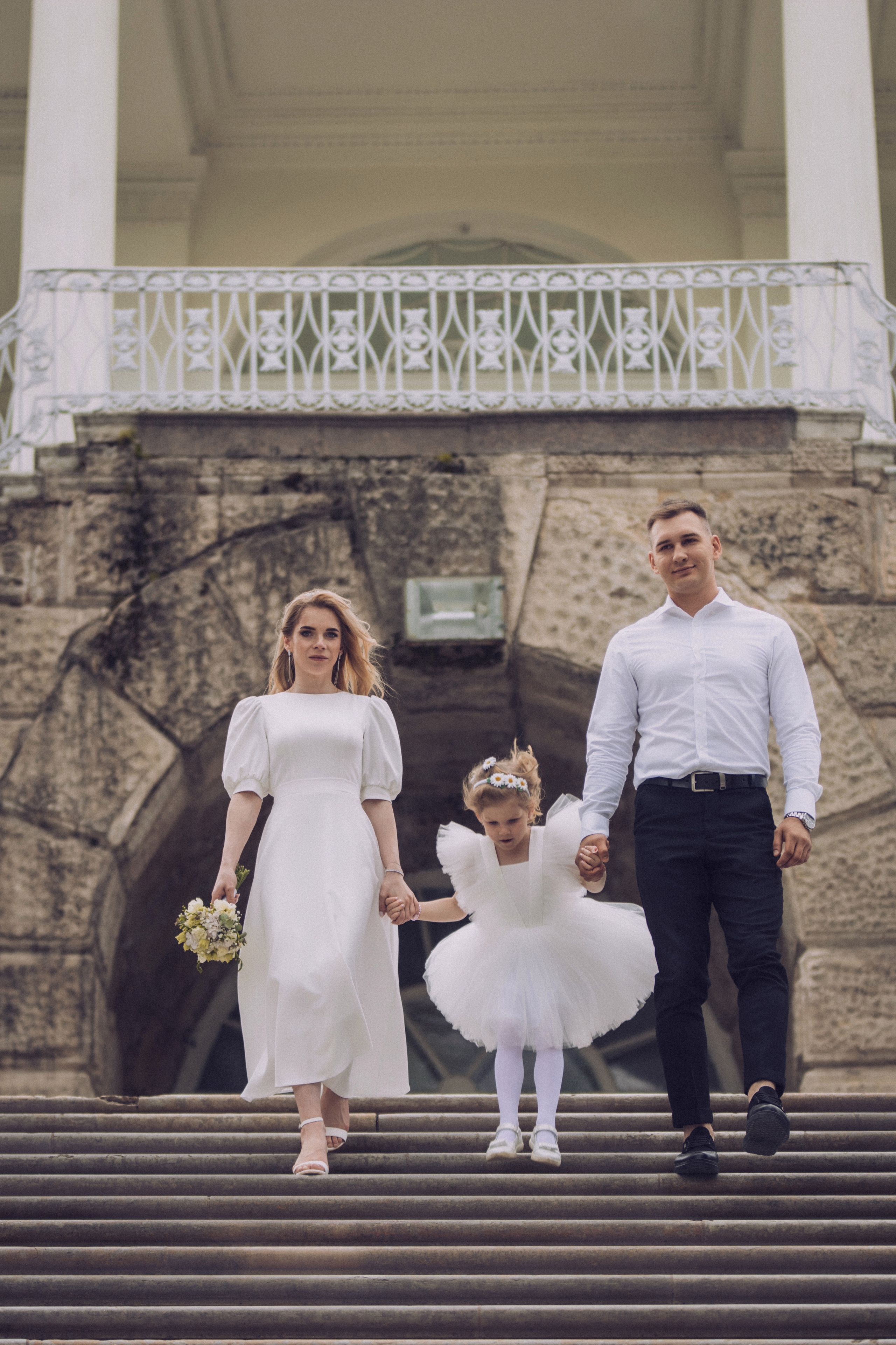 летняя свадебная фотосессия с детьми пушкин