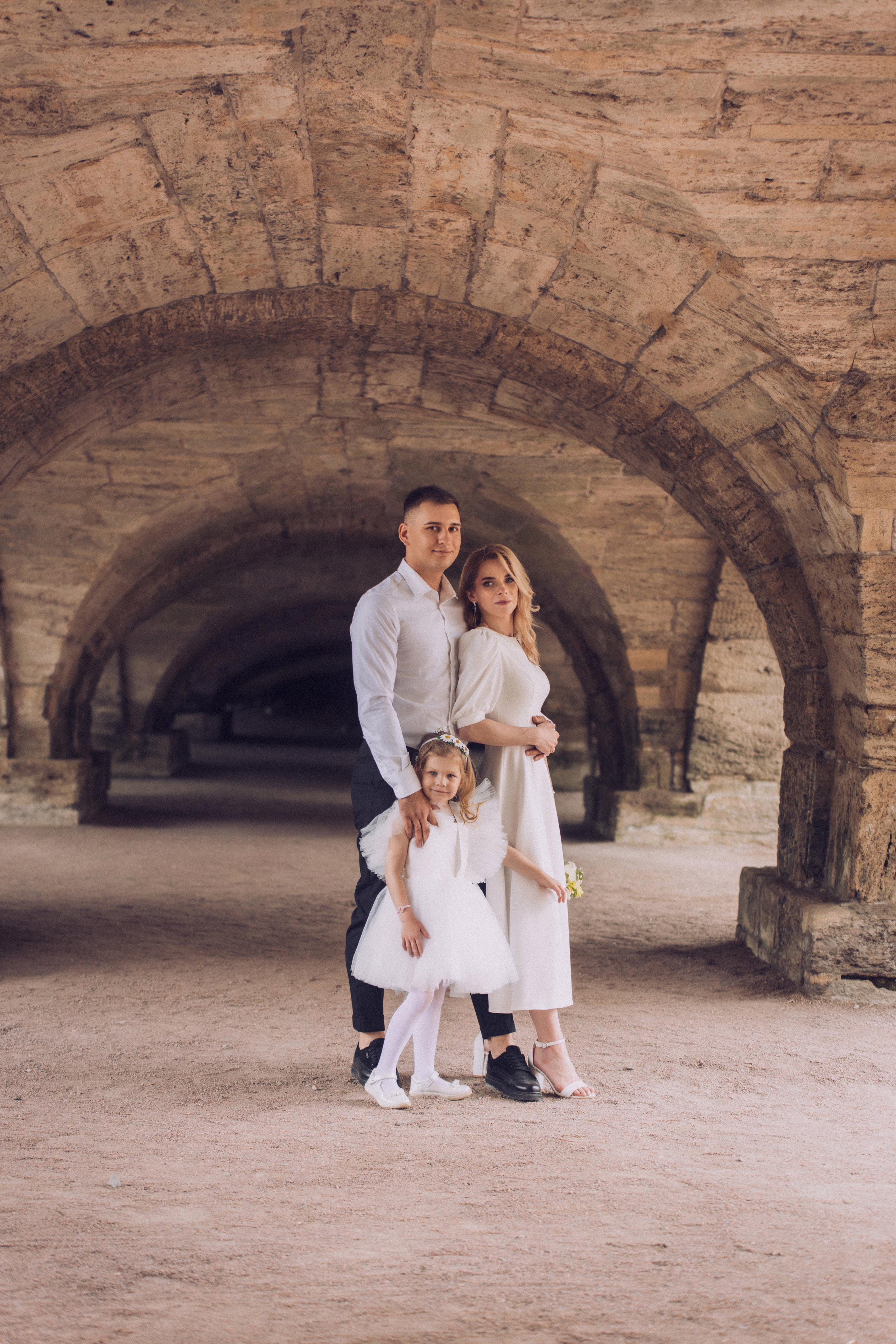 свадебная прогулка с ребёнком летом