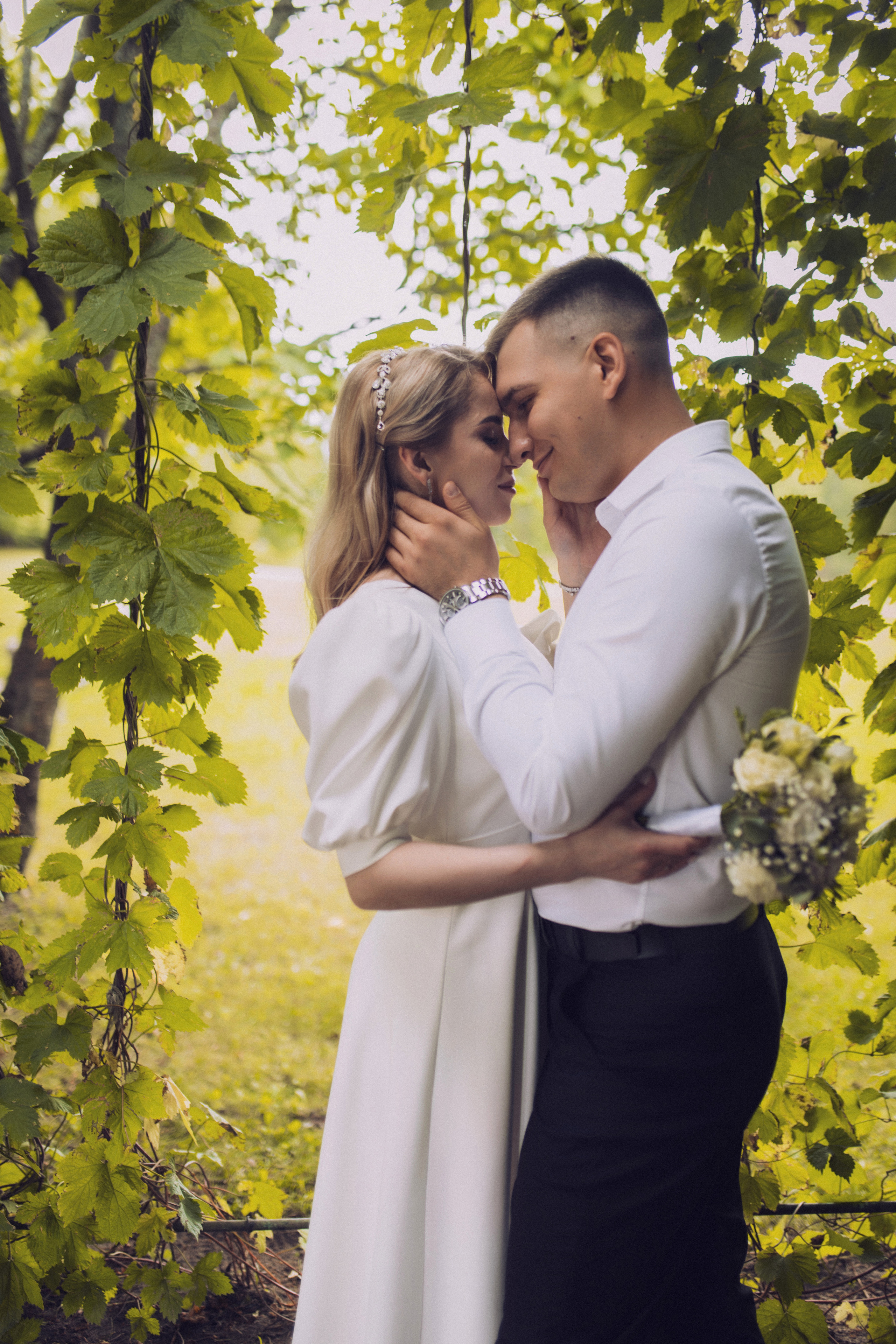 свадебный портрет мама папа ребёнок