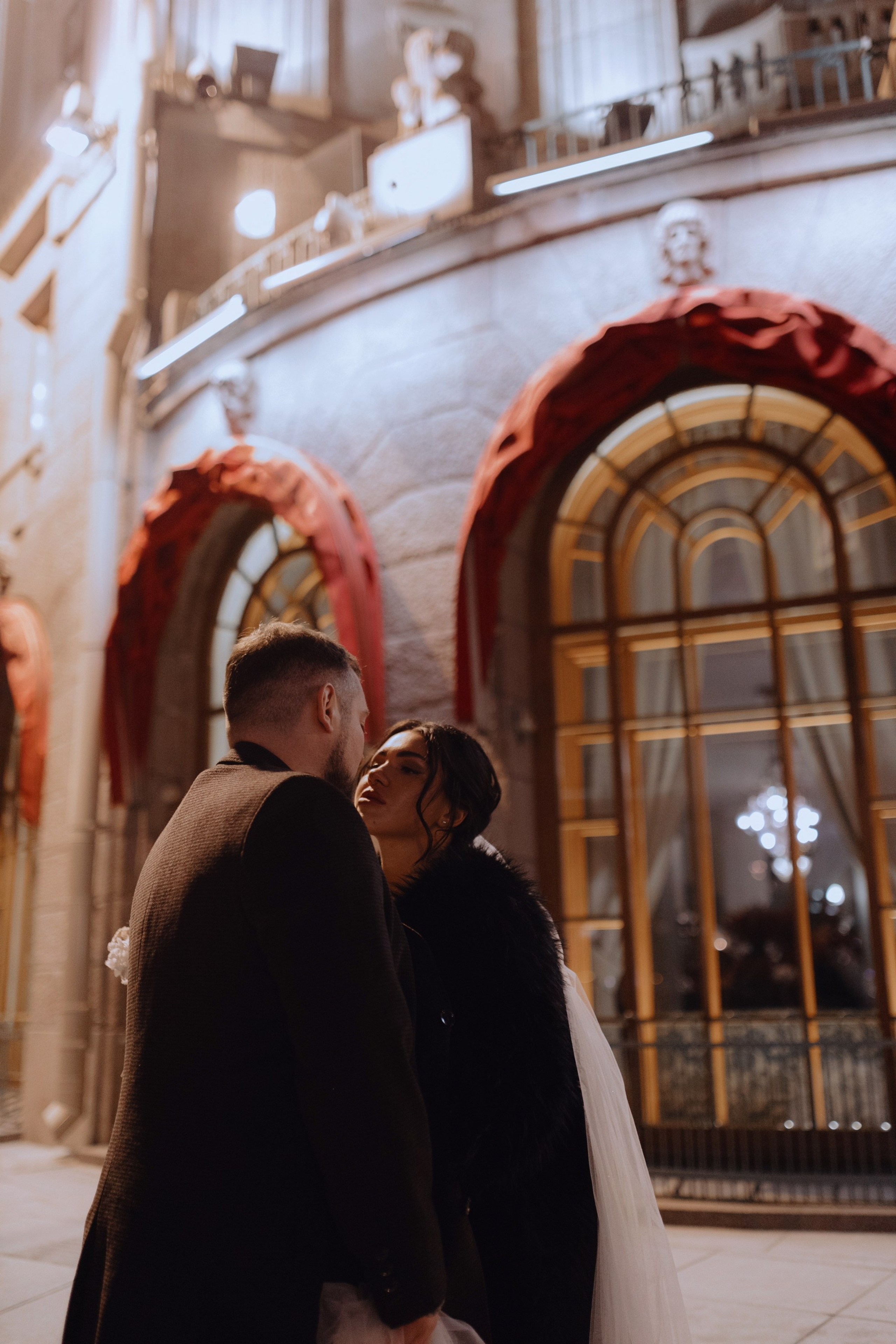 свадебная фотосессия в зимнем петербурге