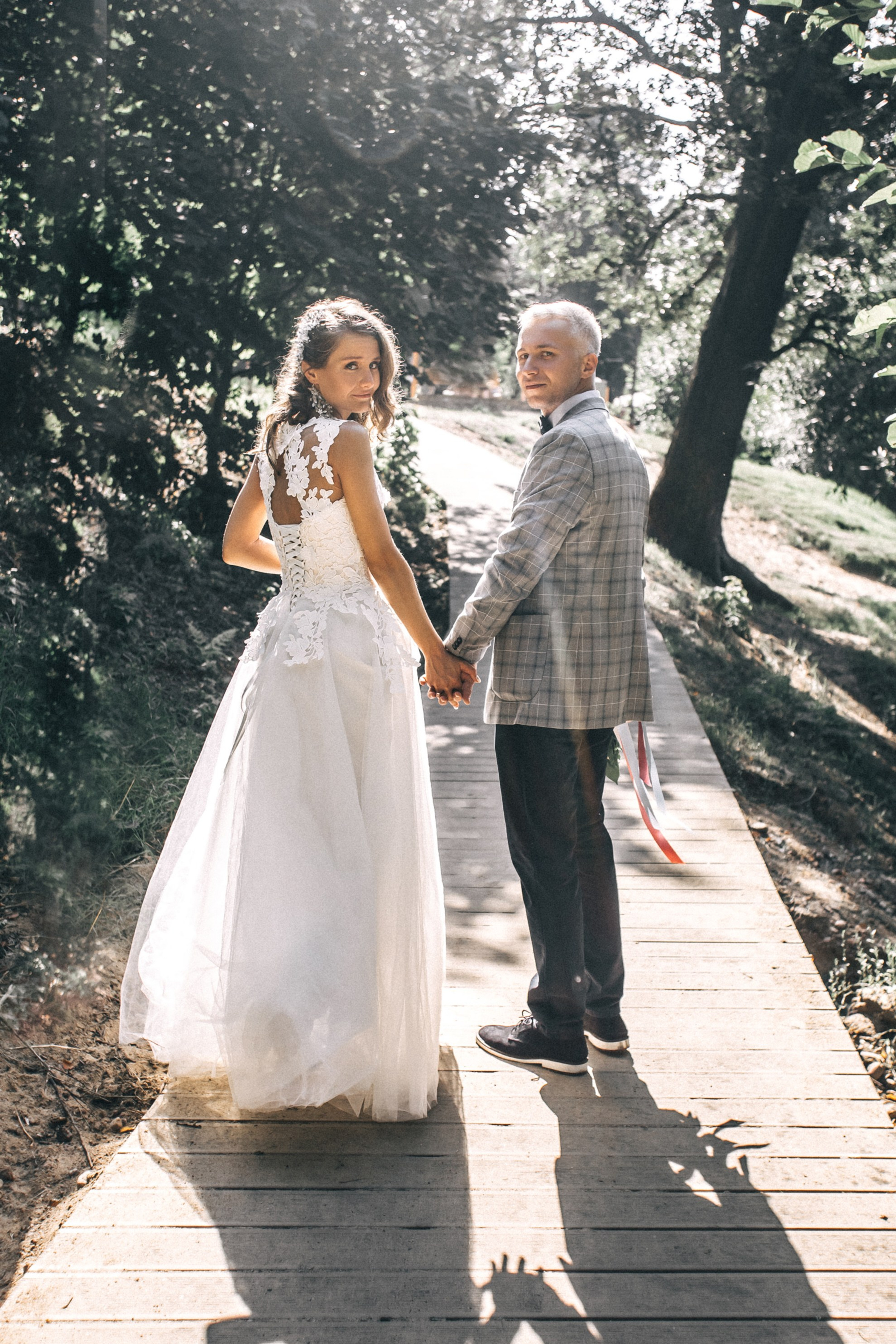 свадебная фотосъёмка загс и парк