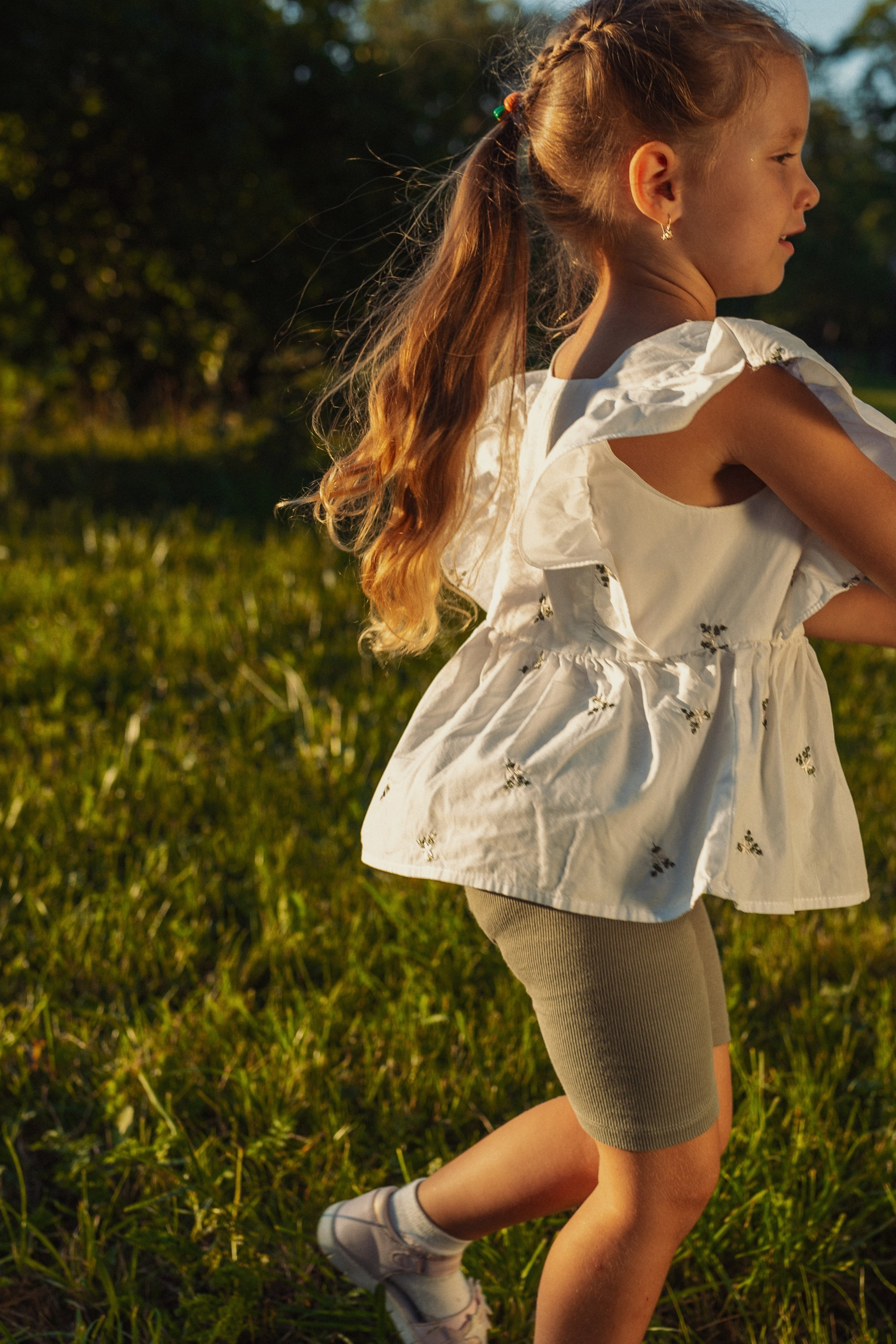 семейная съёмка летом с естественным светом