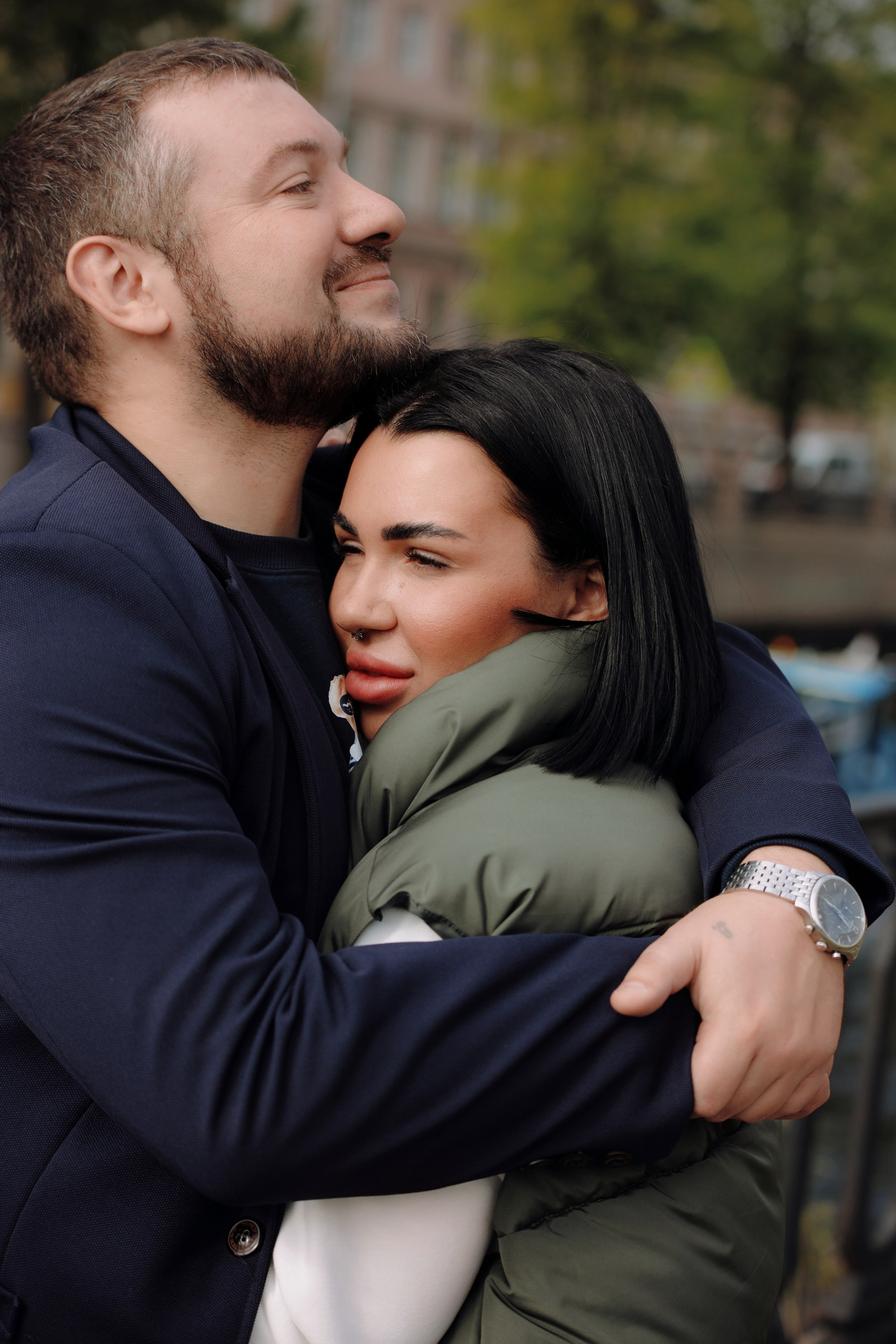 летняя lifestyle съёмка пары в городе