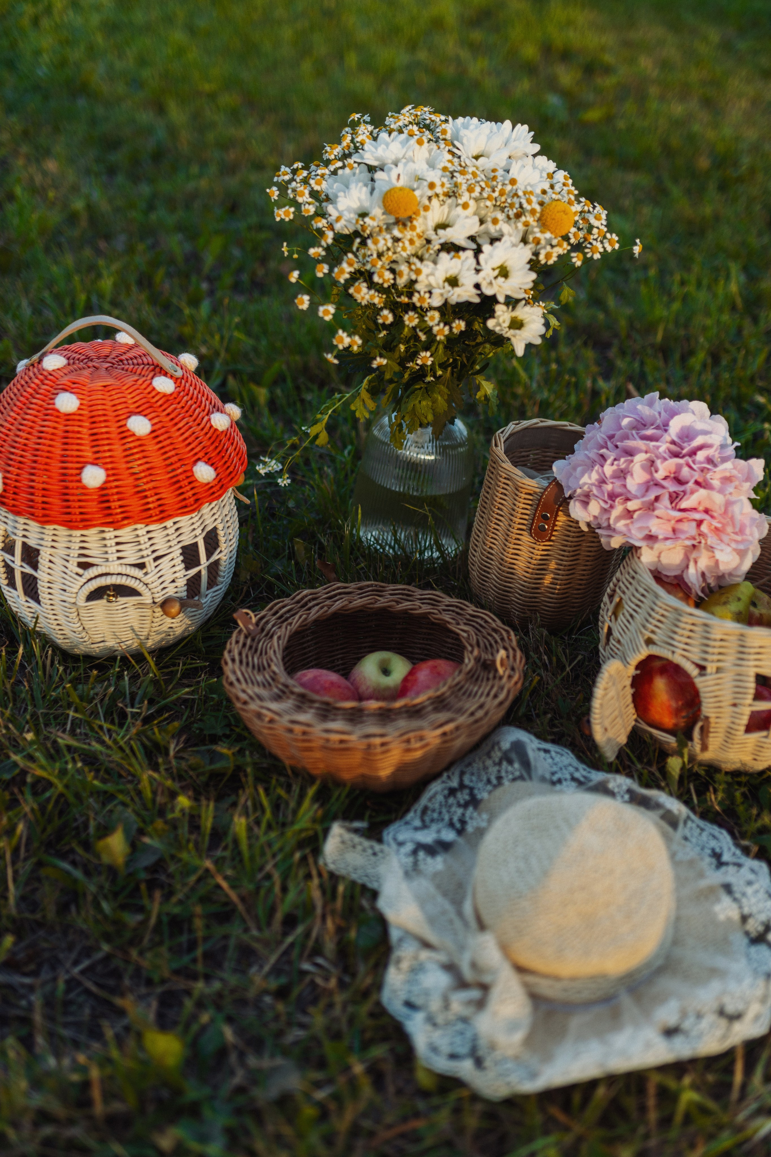 семейная съёмка летом в зелени