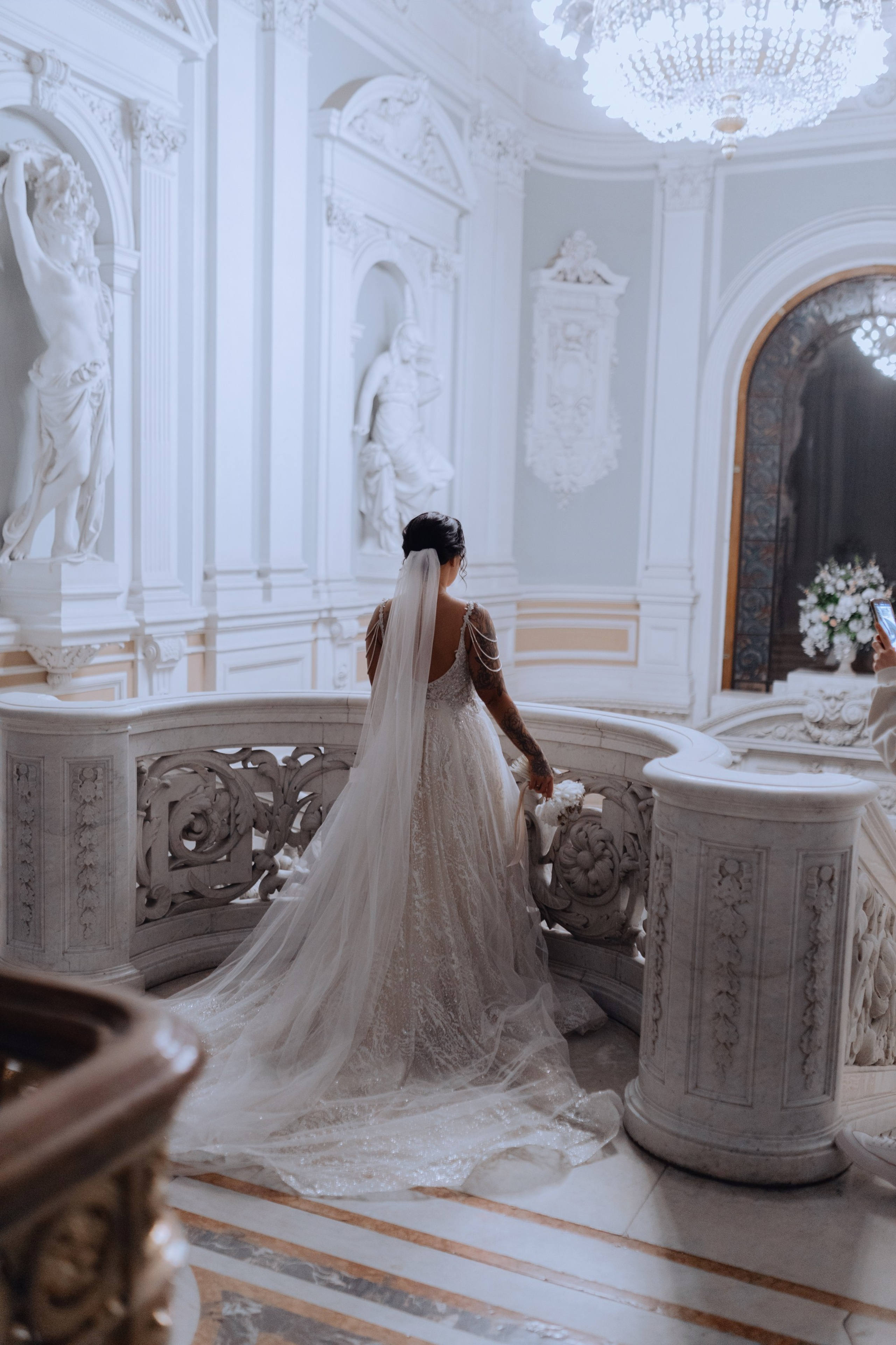 свадебная съёмка в морозный день