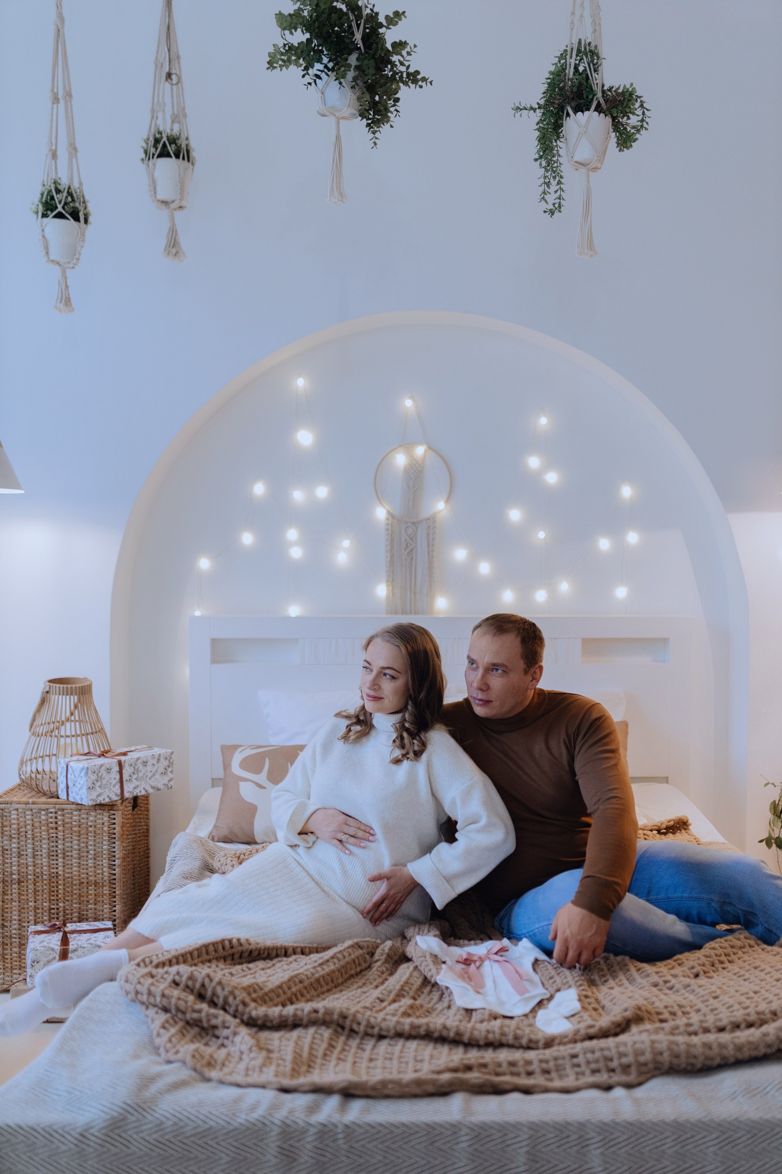 фотосессия беременности с акцентом на близость