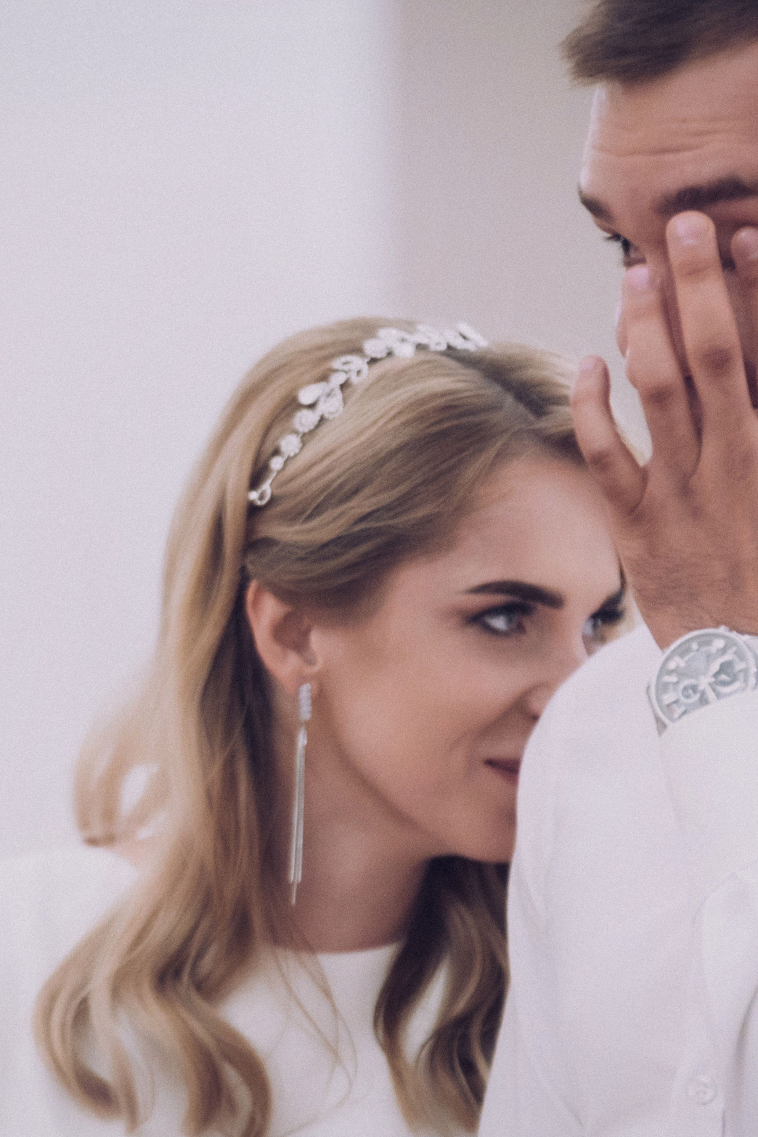 семейный свадебный портрет с ребёнком