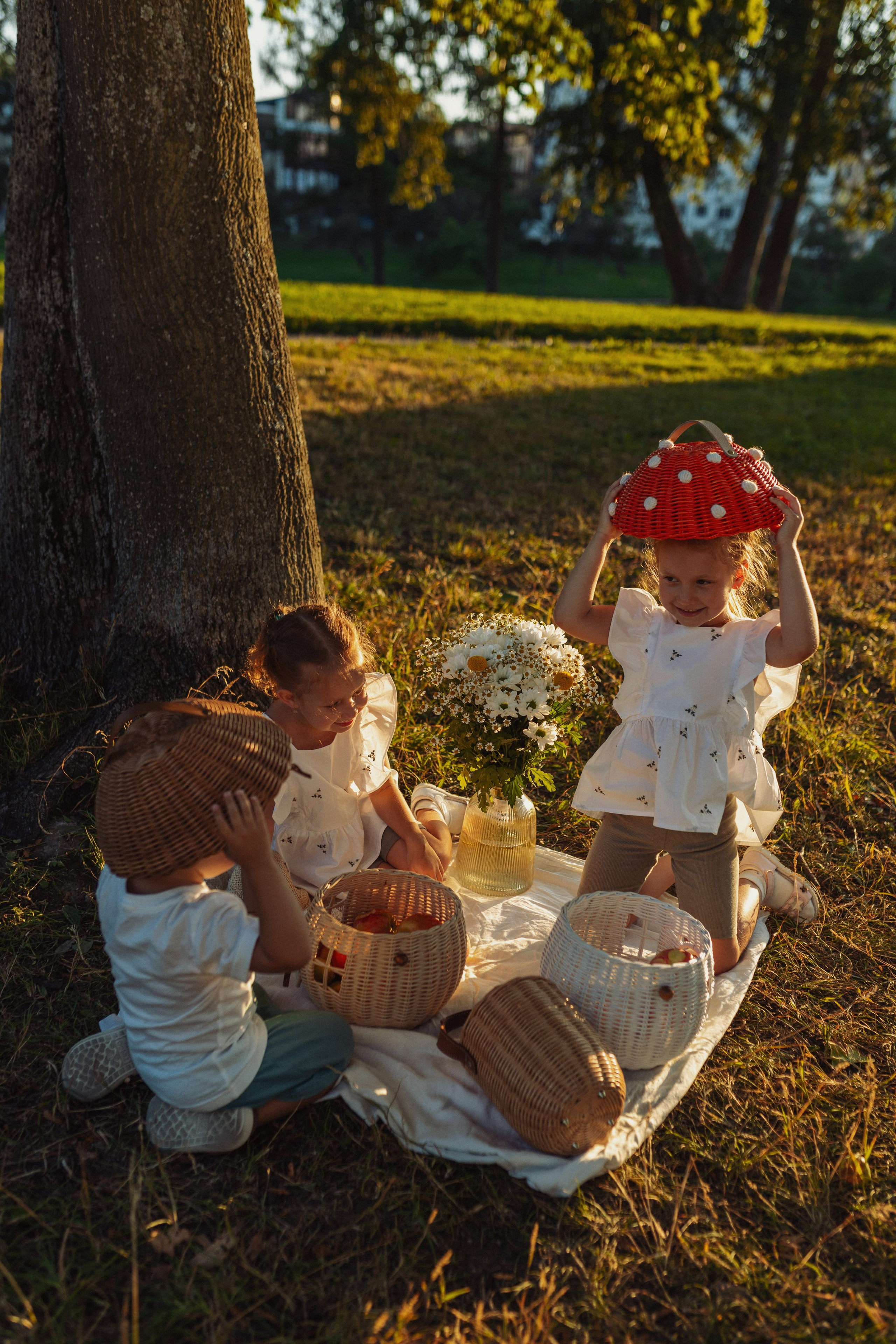 летний lifestyle портрет семьи