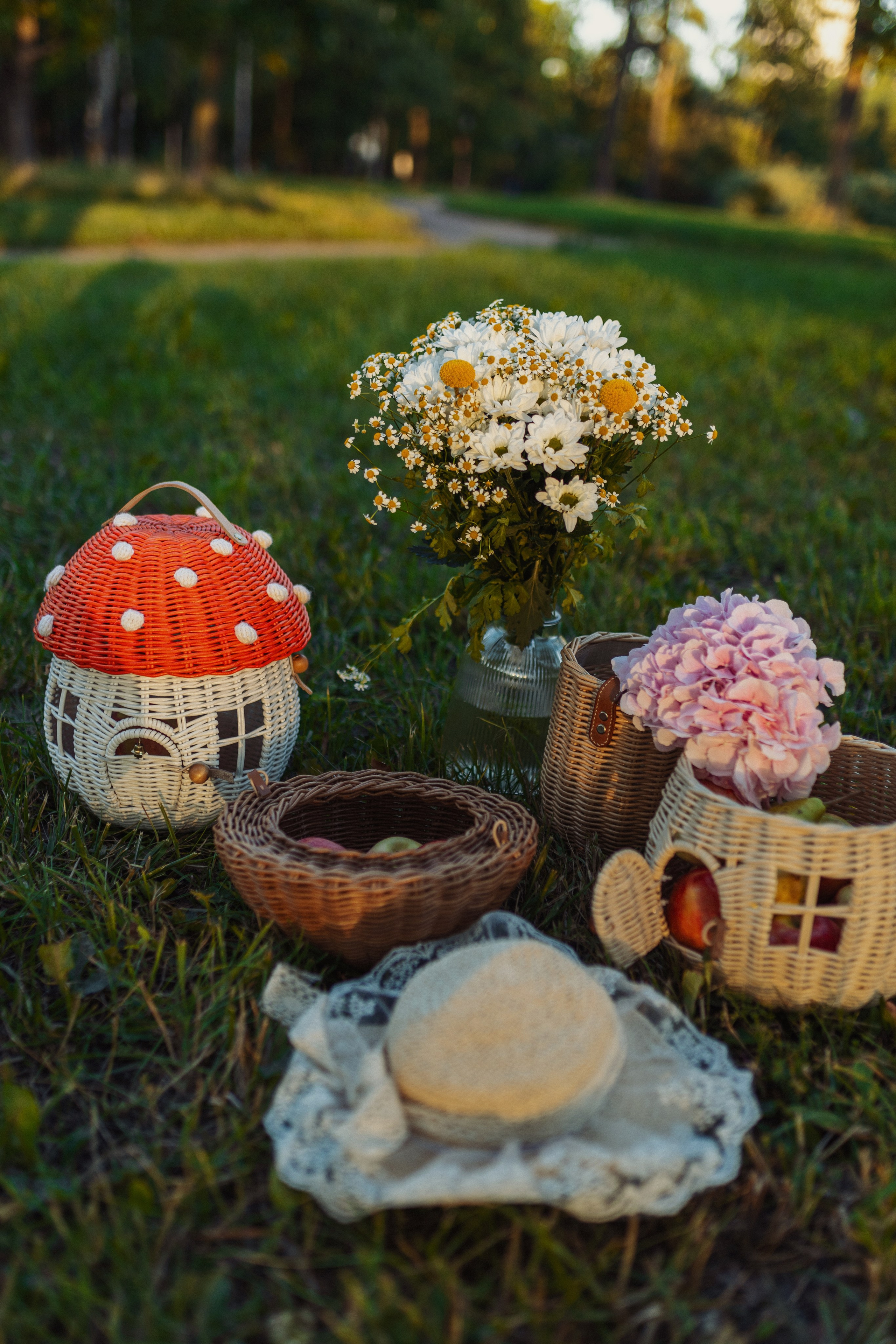 семейная фотосъёмка на прогулке с детьми