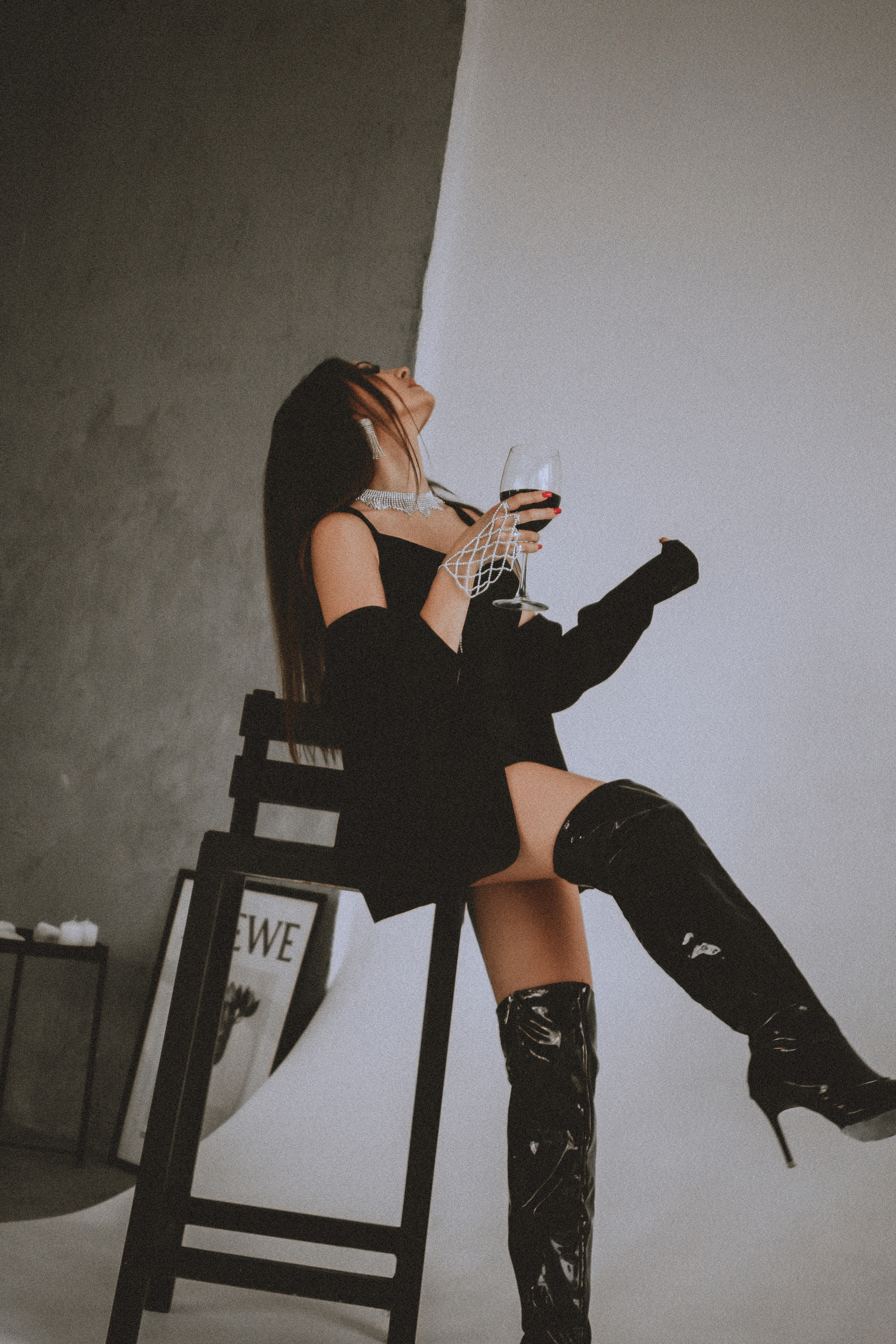 Съемка в студии (Аня Забелина)