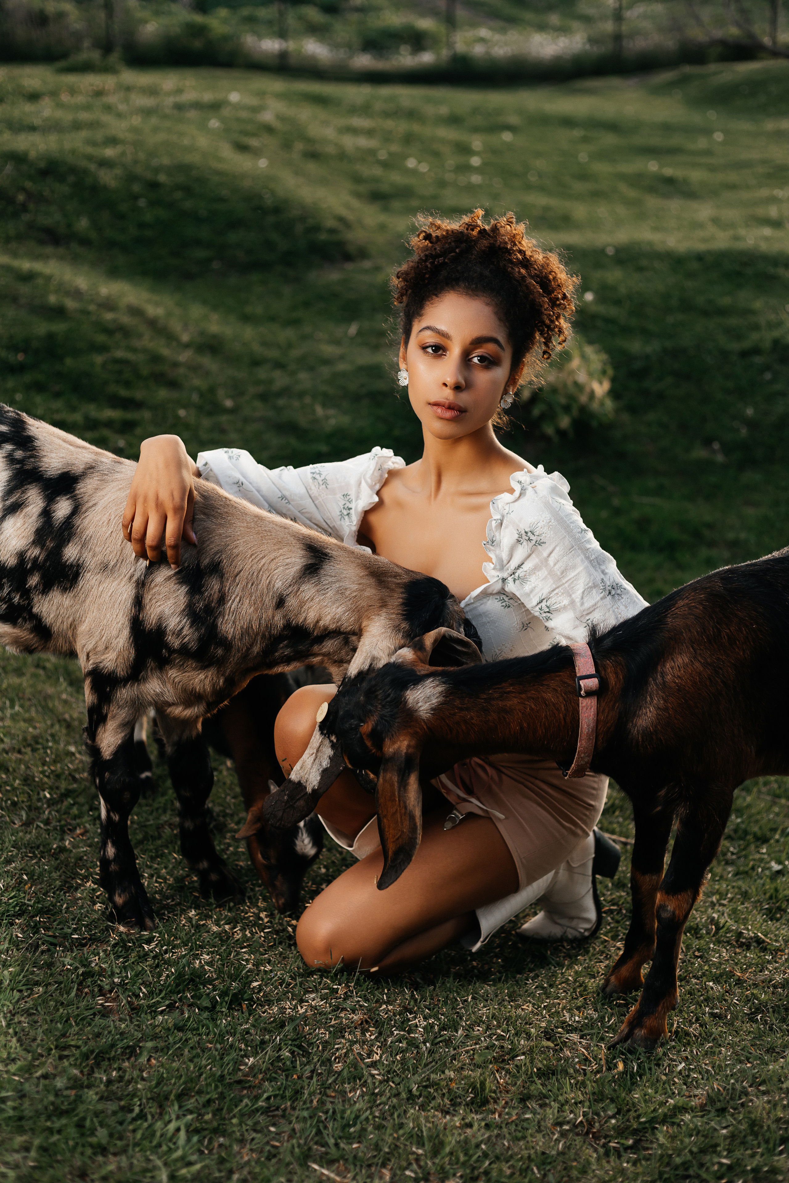 Амалия (съемка с козами)