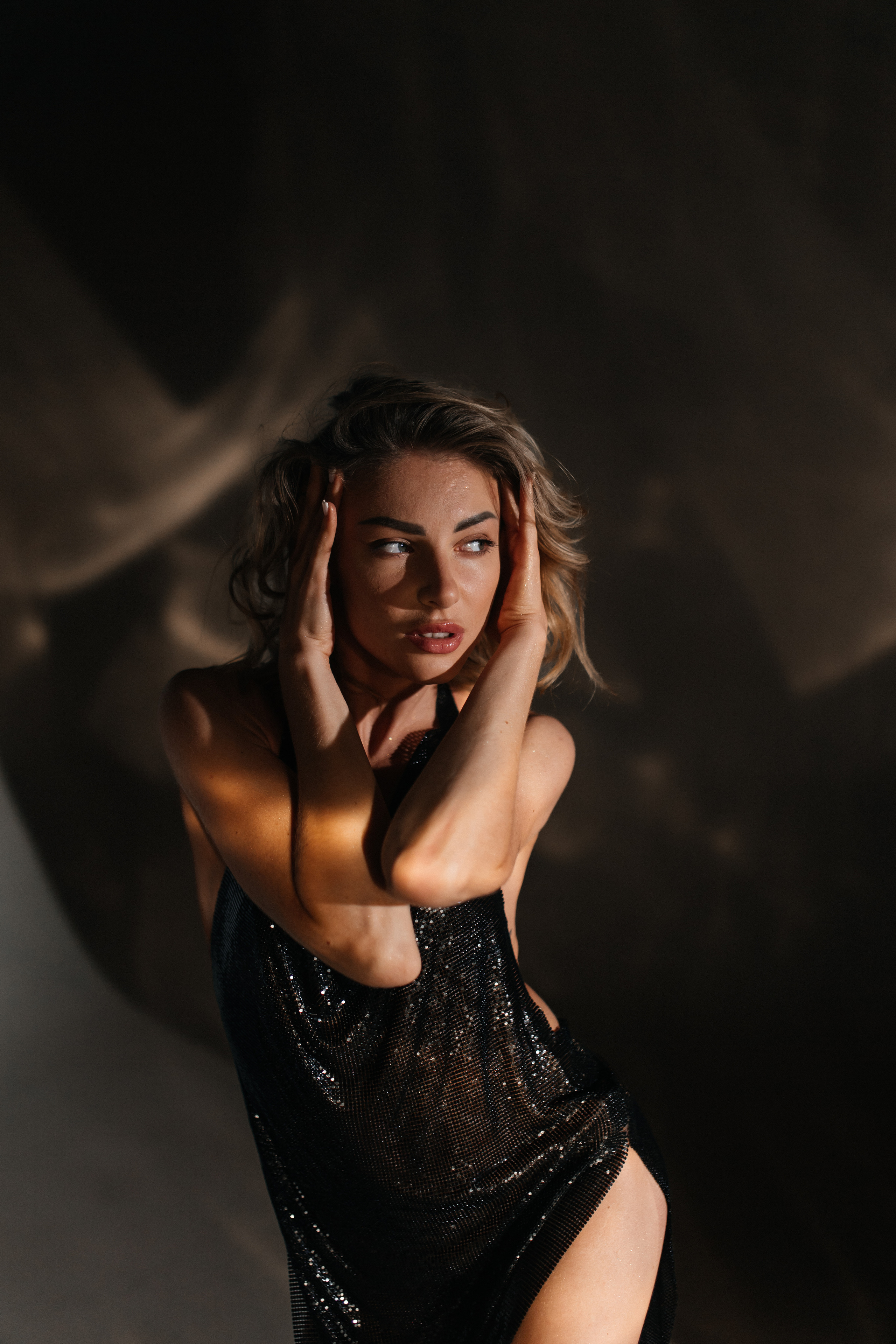 Настя, съемка в студии