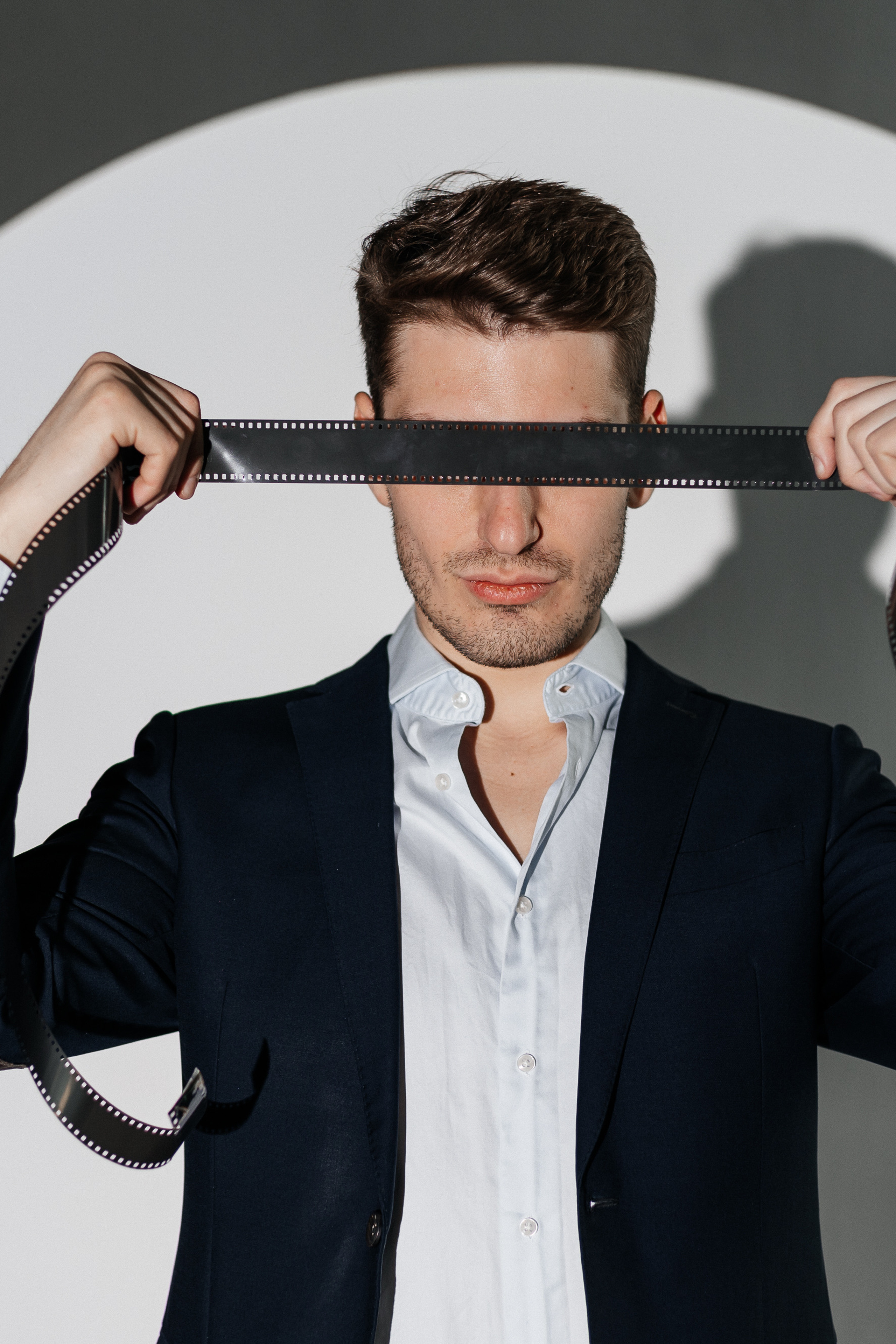 Борис Бороздин, съемка в студии