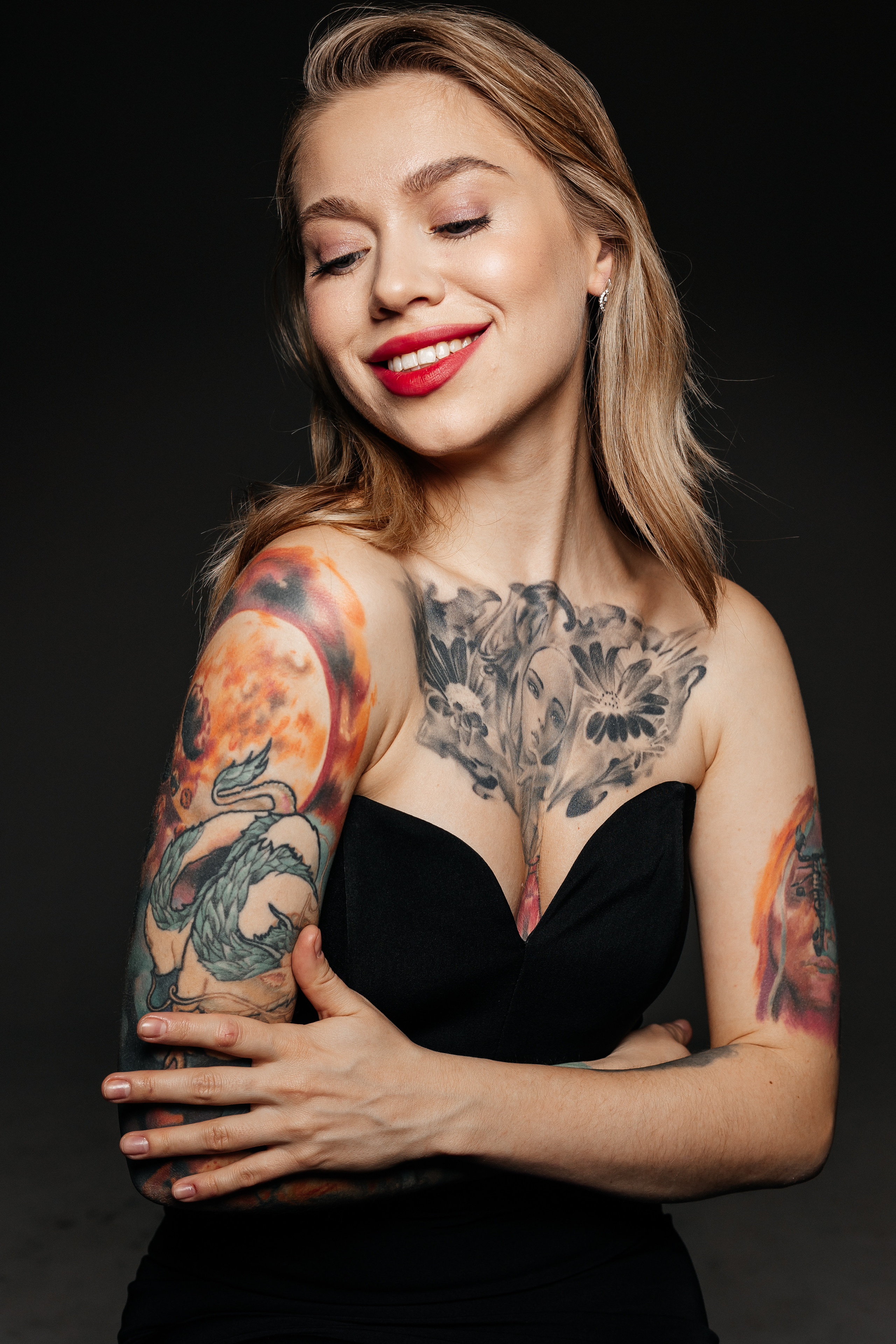 Александра, съемка в студии