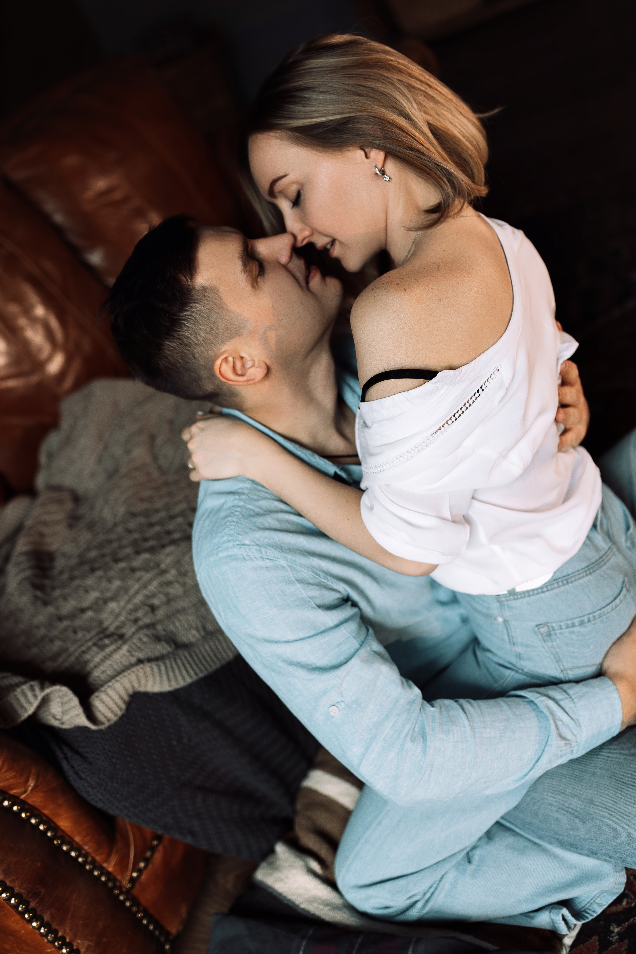 Анастасия и Иван, съемка в студии