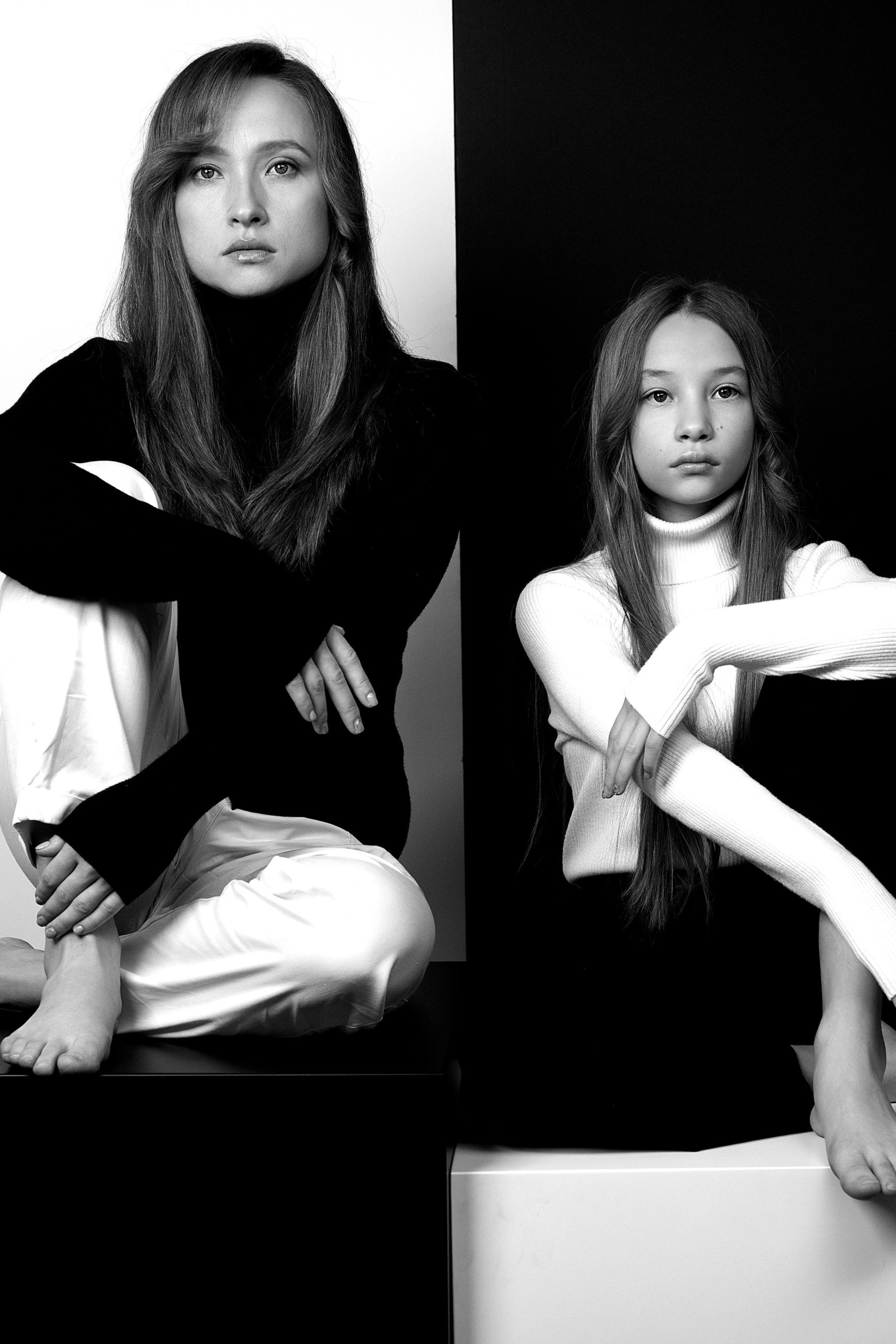 Новогодняя фотосессия в белой рубашке