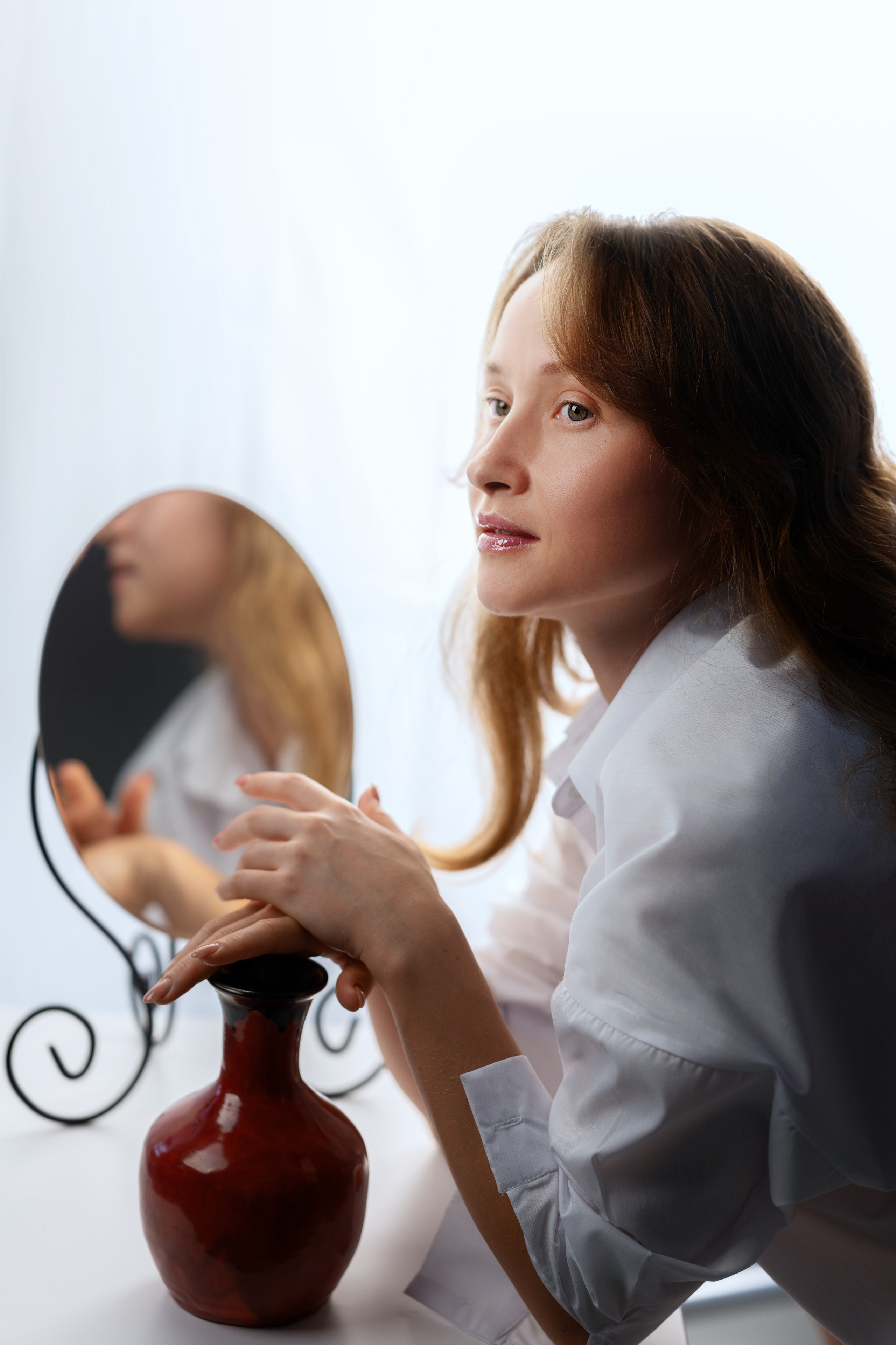 Фотосессия девушки в итальянском стиле с мотороллером Vespa