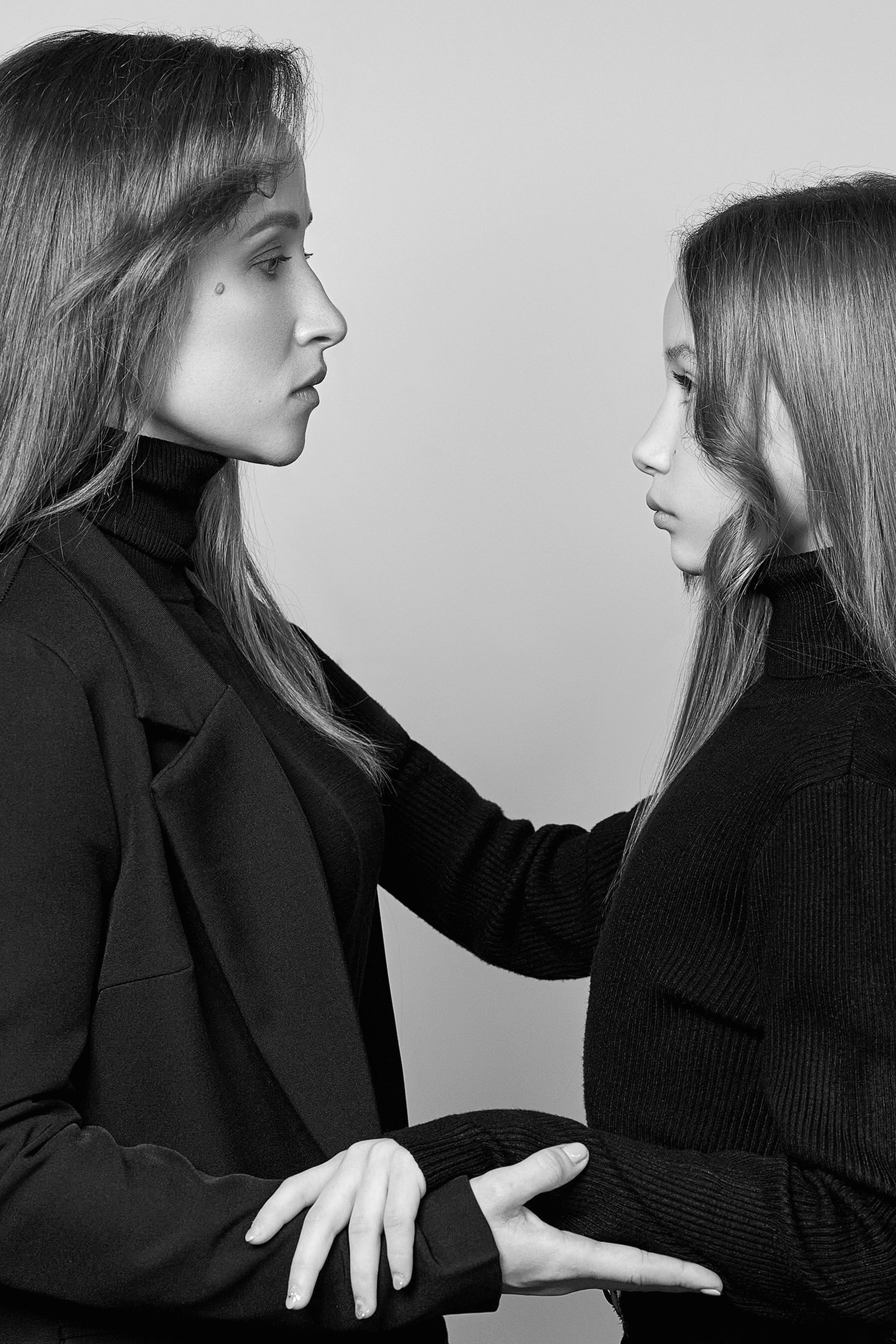 Новогодняя фотосессия в белой рубашке