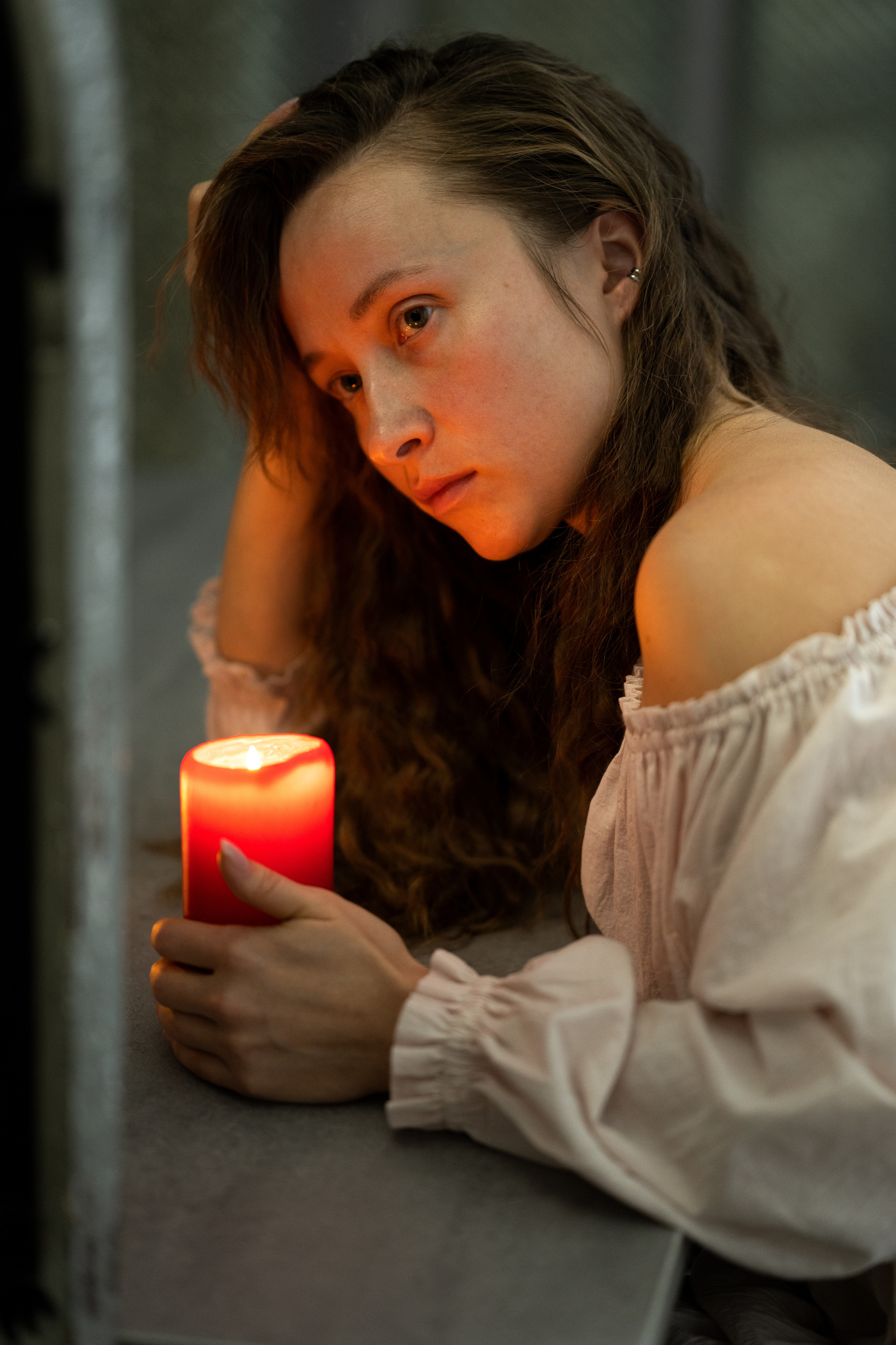 Новогодняя фотосессия в белой рубашке