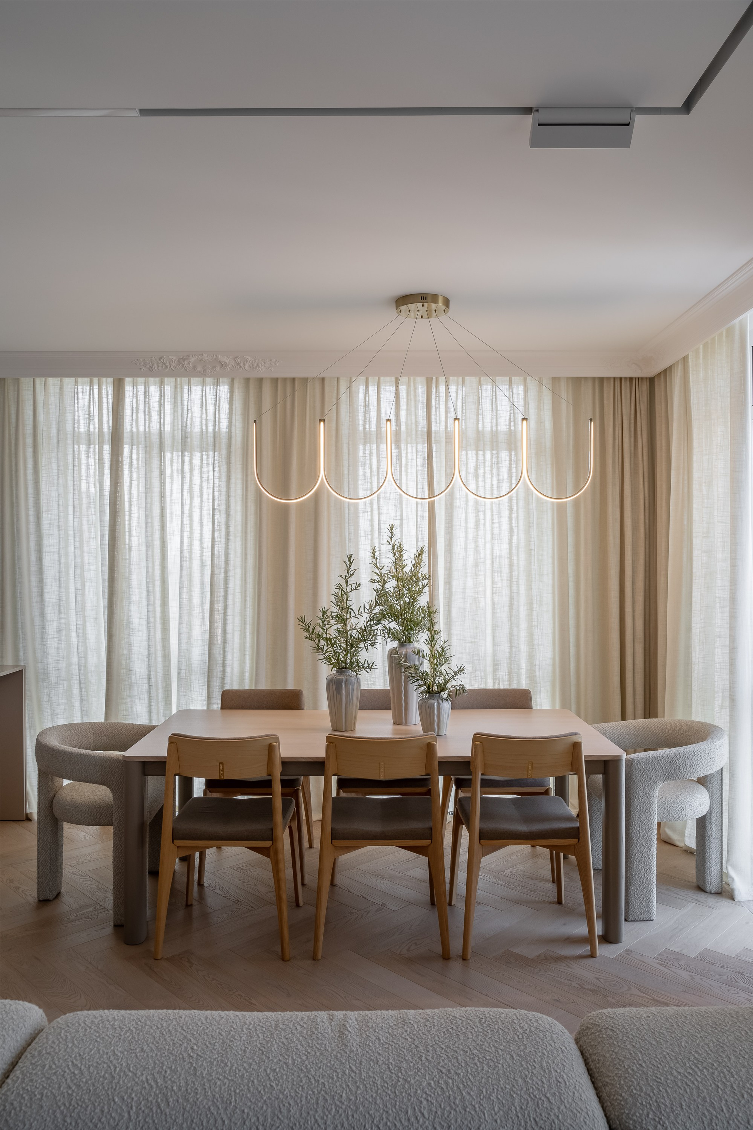 Элегантная квартира в бежевых тонах. Дизайнер Марина Тараканова