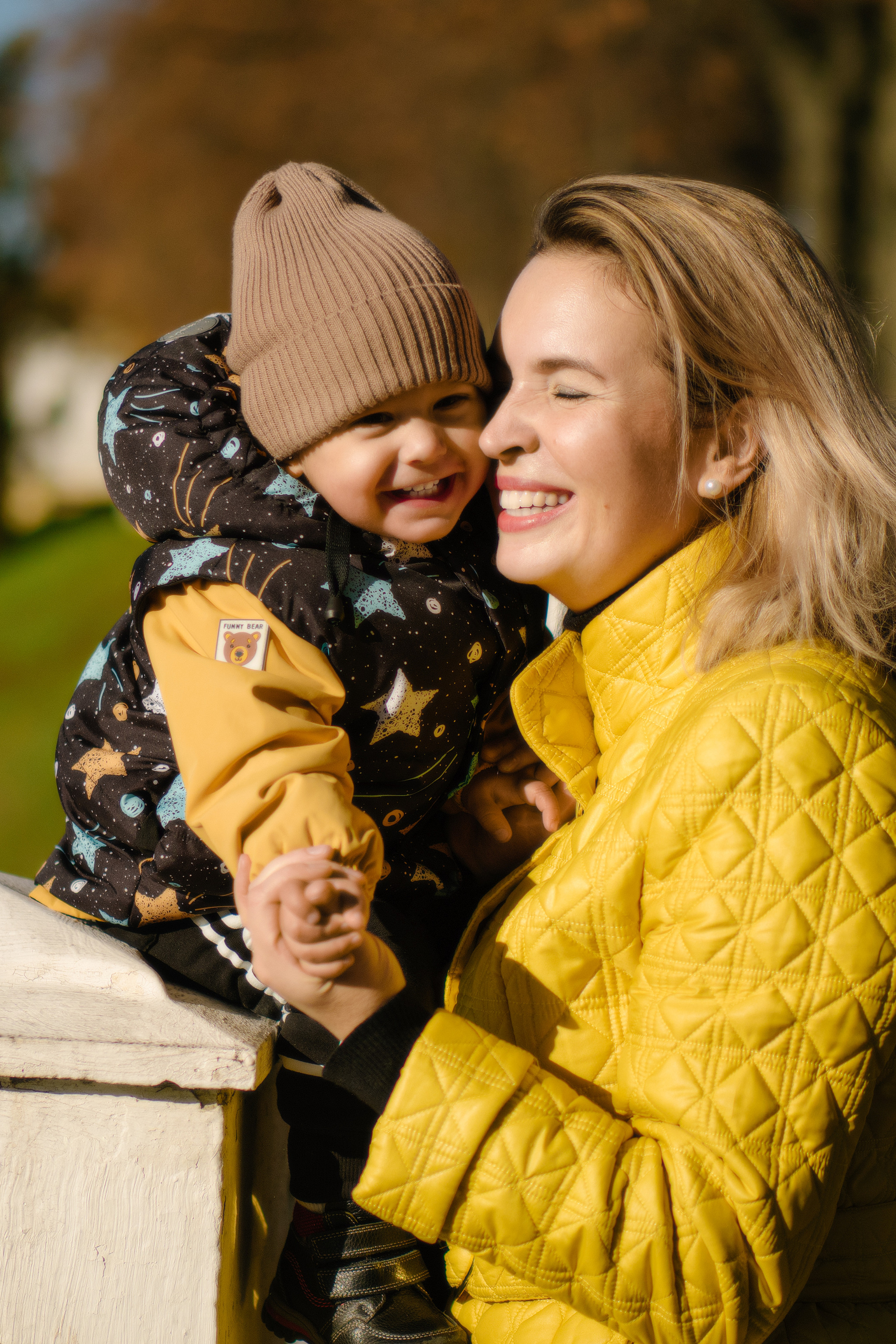 Осенний фотосет для Оли с сыном