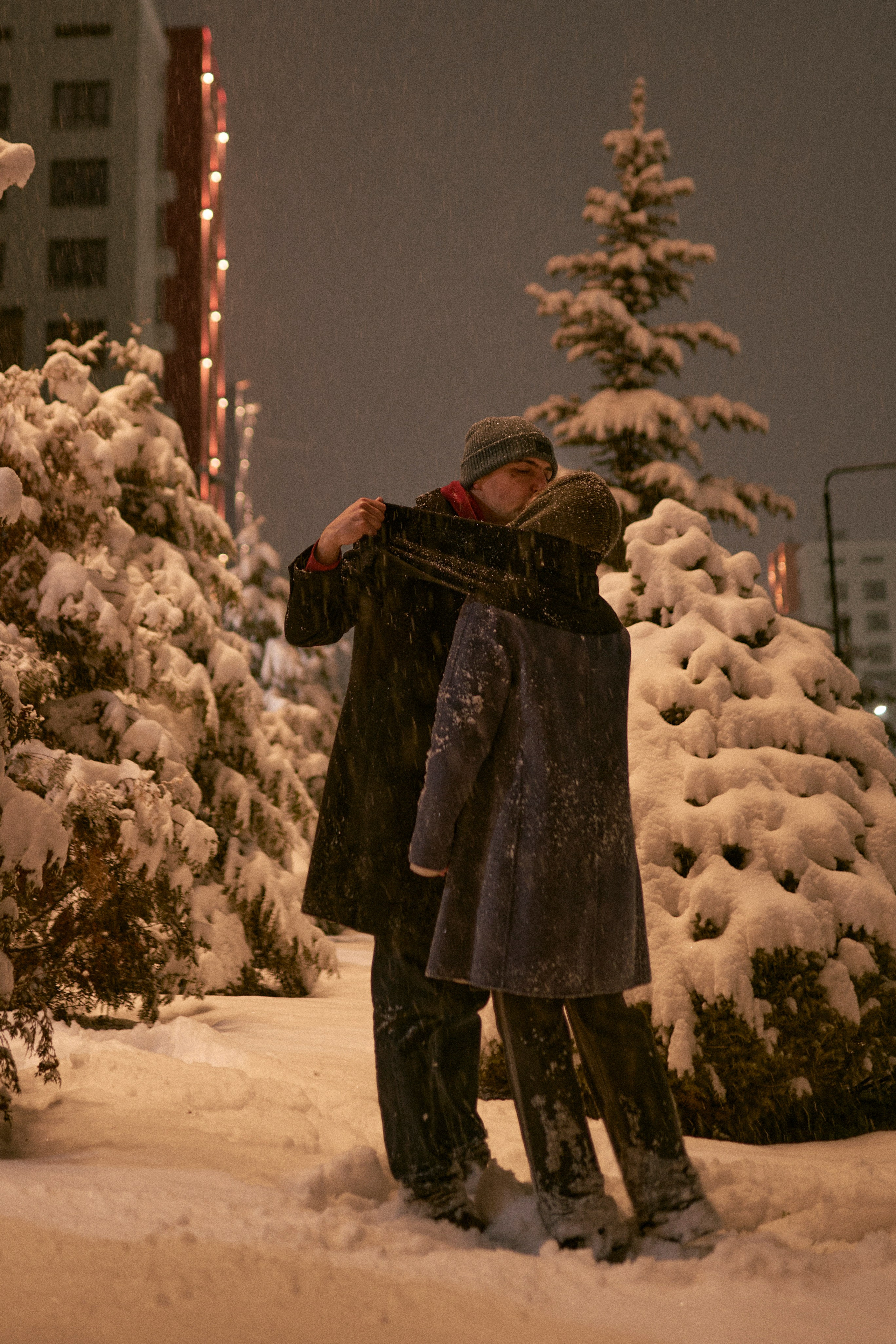 Snowy winter walk