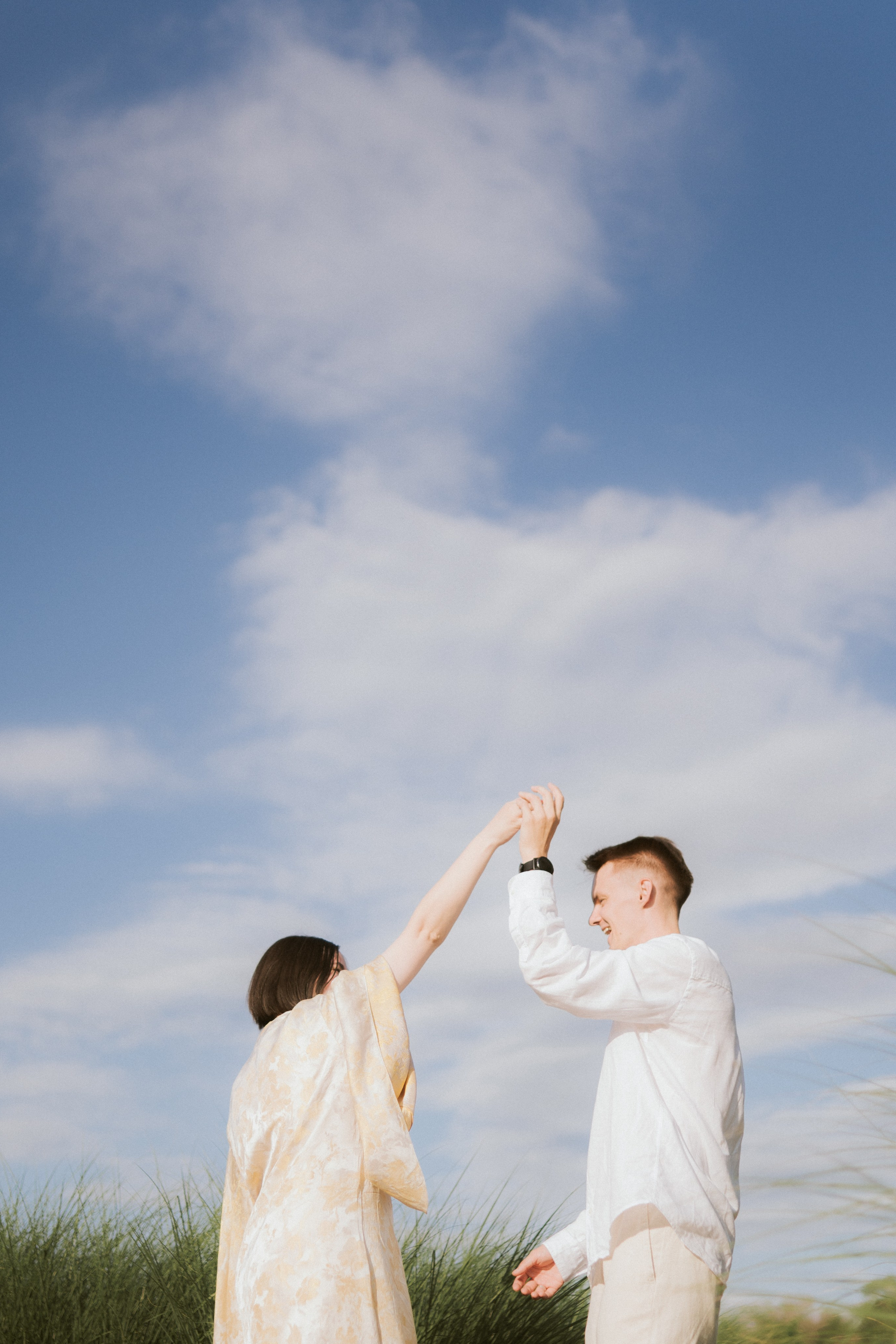 Summer field romance