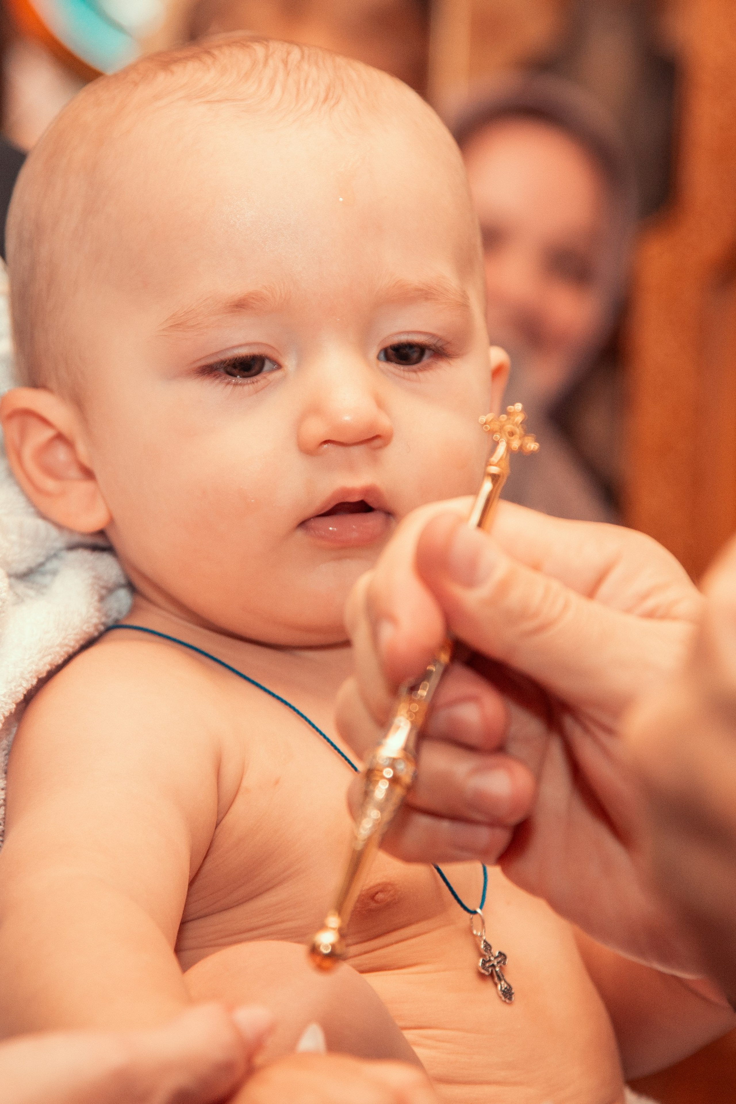 Таинство крещения в монастыре Солохаула.