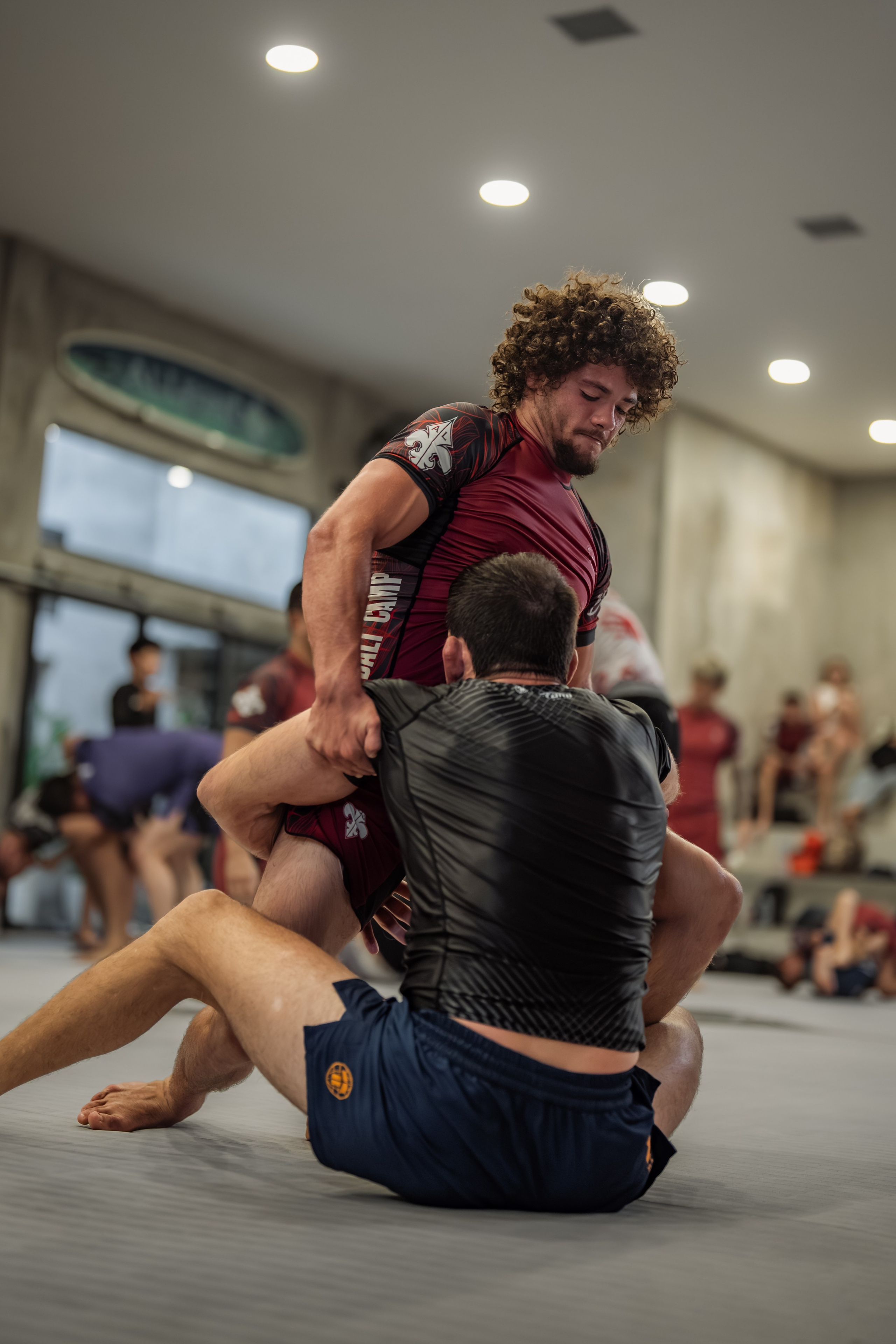 Lucas Barbosa a World, Pan American, European Open and Asian IBJJF champion and Demian MAIA ADCC World Champions, BJJ training session. Сергей Зворыгин