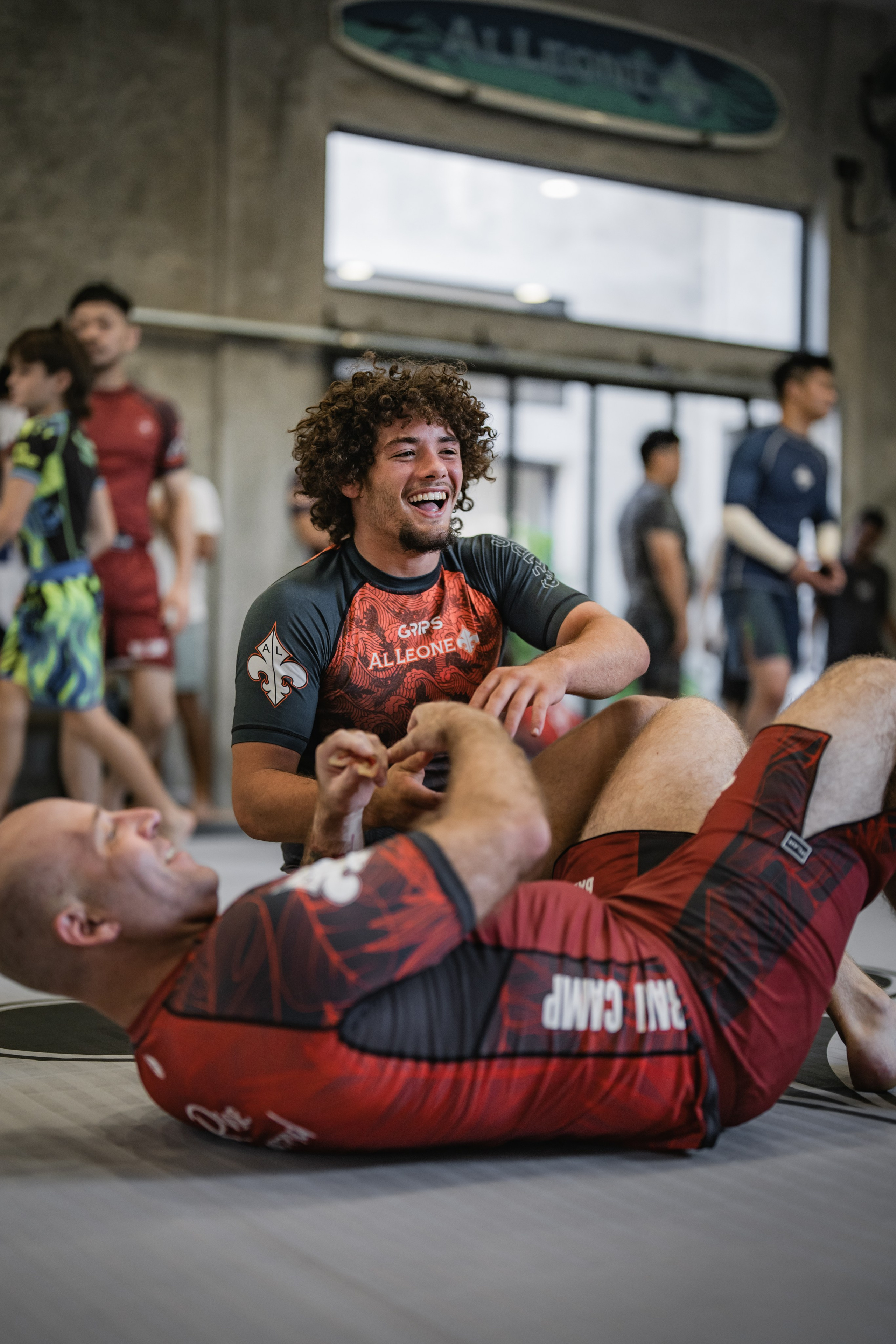 Demian MAIA and Felipe PENA, ADCC World Champions, BJJ training session. Сергей Зворыгин