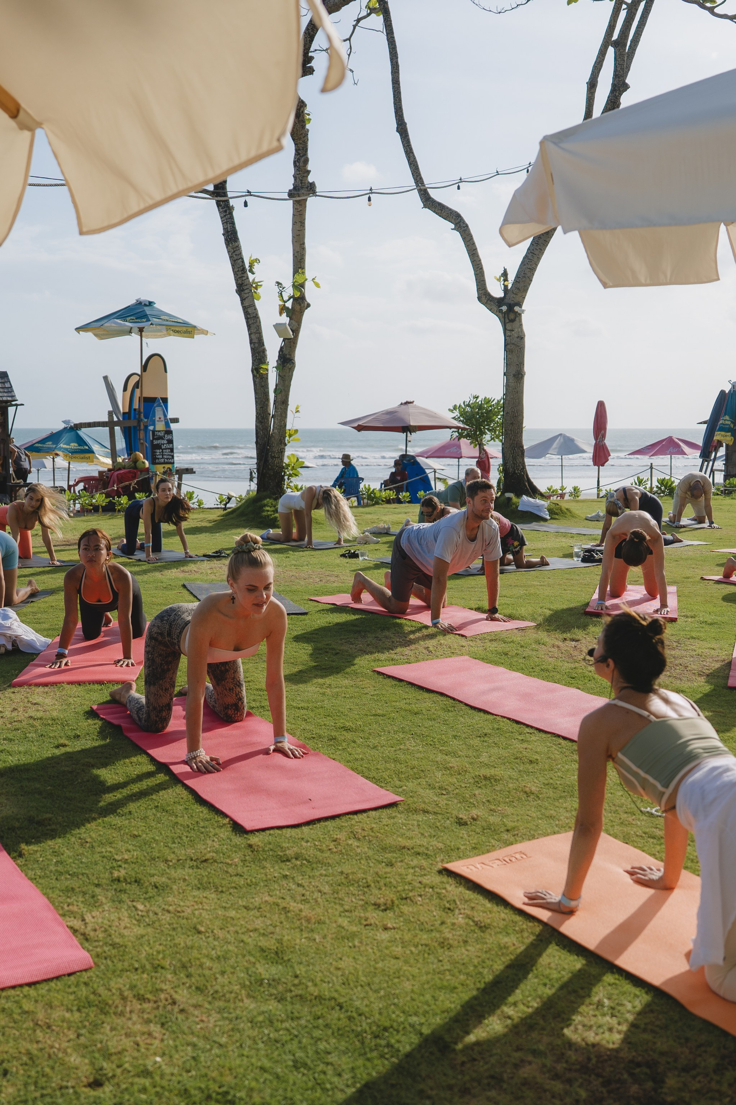 TEUS Group, Agents Yoga session by the Ocean. Сергей Зворыгин