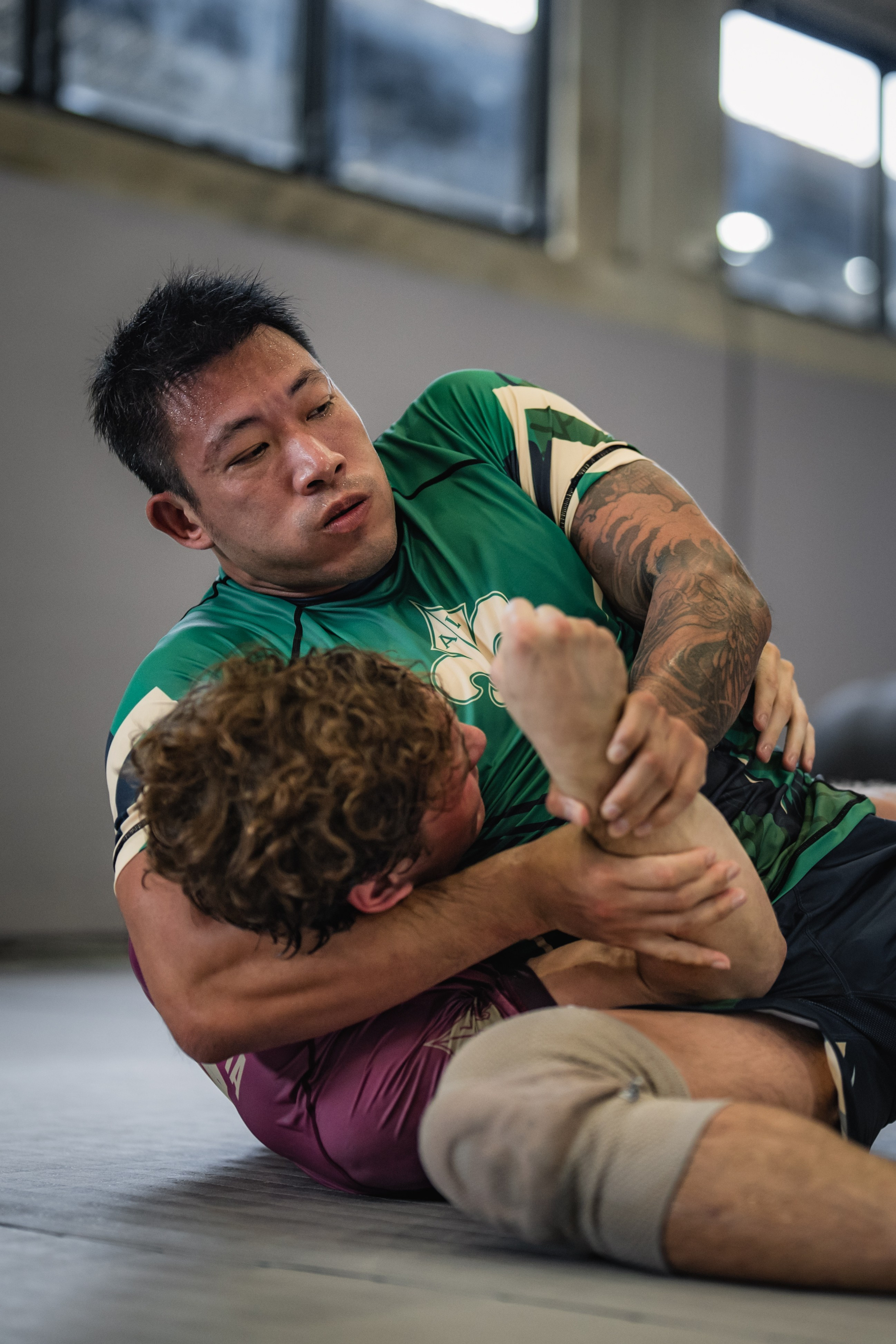 Demian MAIA and Felipe PENA, ADCC World Champions, BJJ training session. Сергей Зворыгин