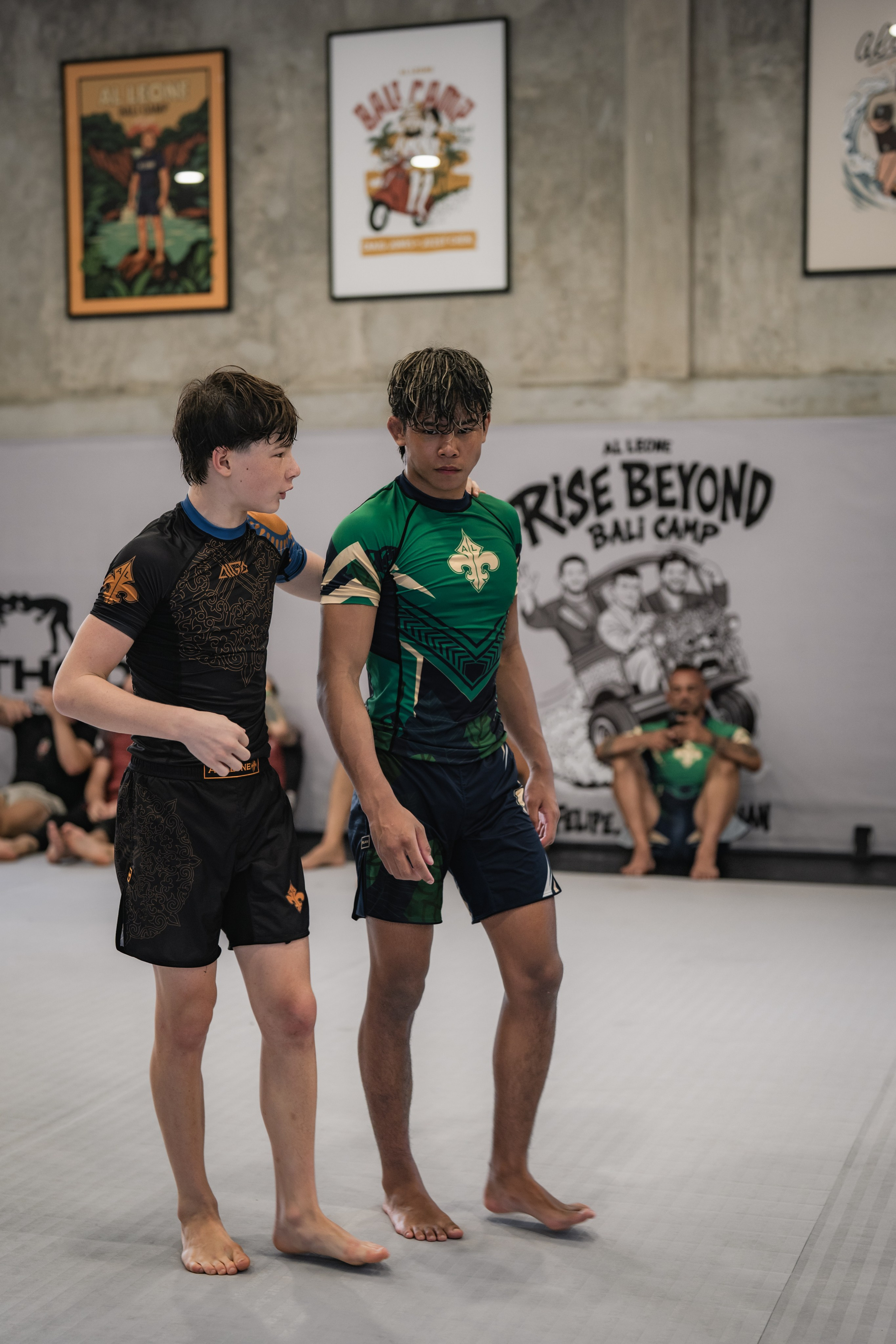 Demian MAIA and Felipe PENA, ADCC World Champions, BJJ training session. Сергей Зворыгин