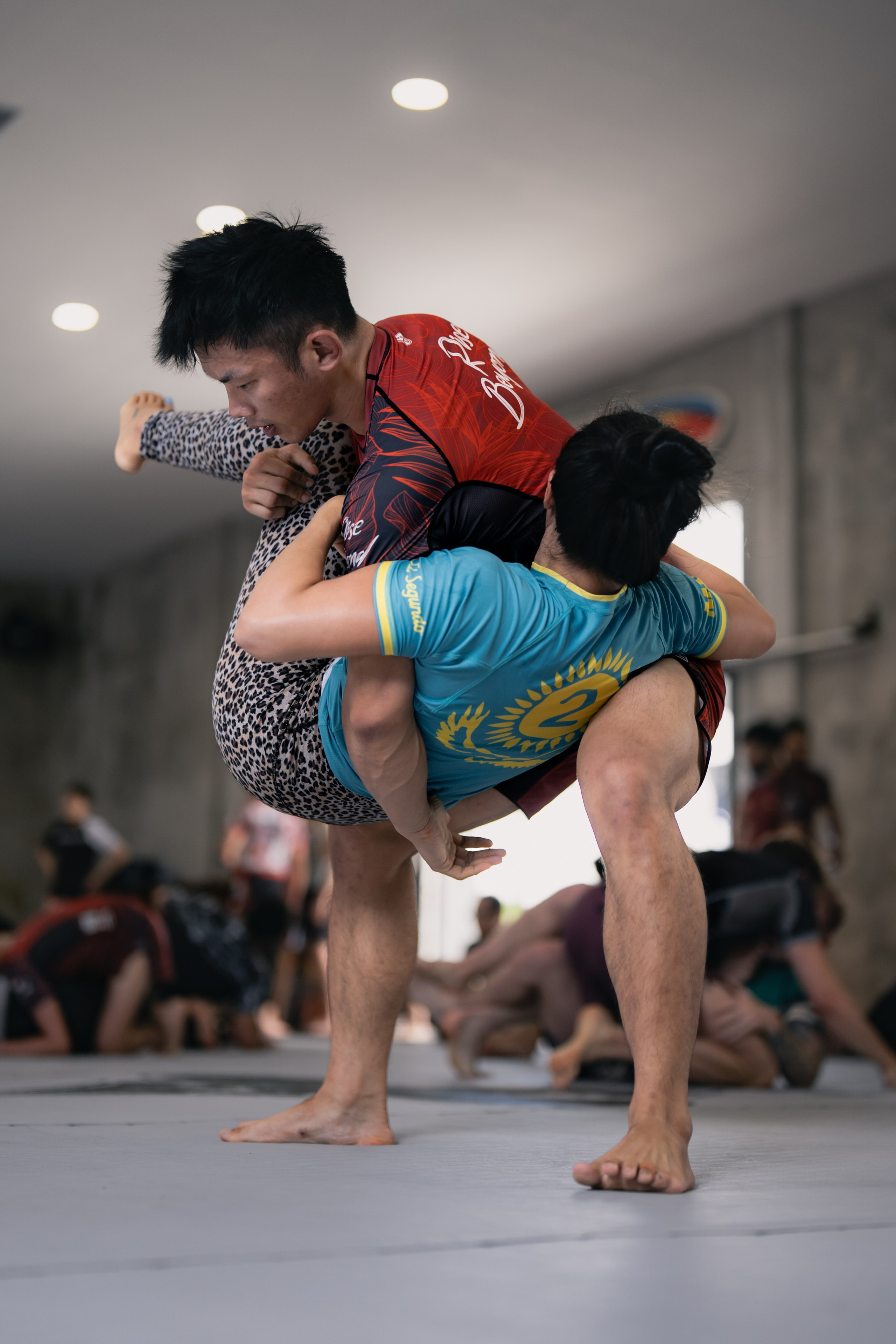 Demian MAIA and Felipe PENA, ADCC World Champions, BJJ training session. Сергей Зворыгин