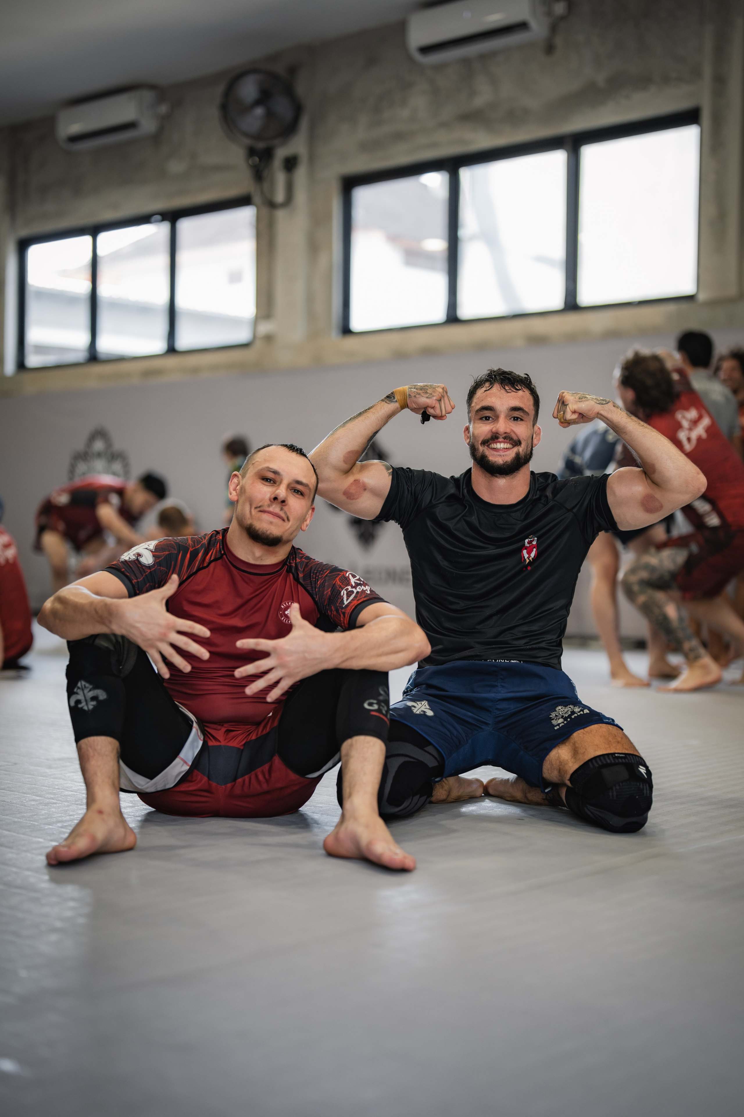 Demian MAIA and Felipe PENA, ADCC World Champions, BJJ training session. Сергей Зворыгин