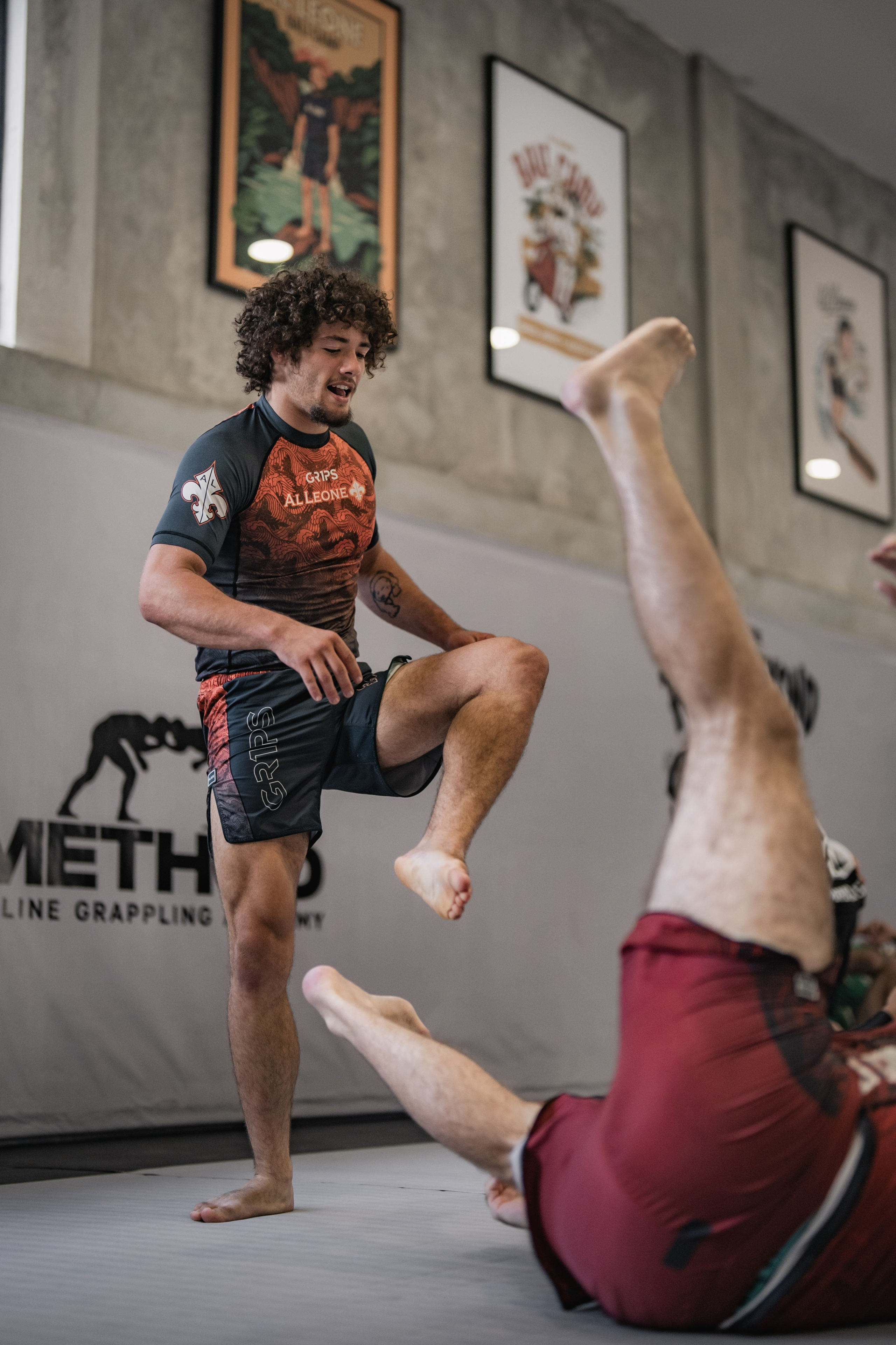 Demian MAIA and Felipe PENA, ADCC World Champions, BJJ training session. Сергей Зворыгин