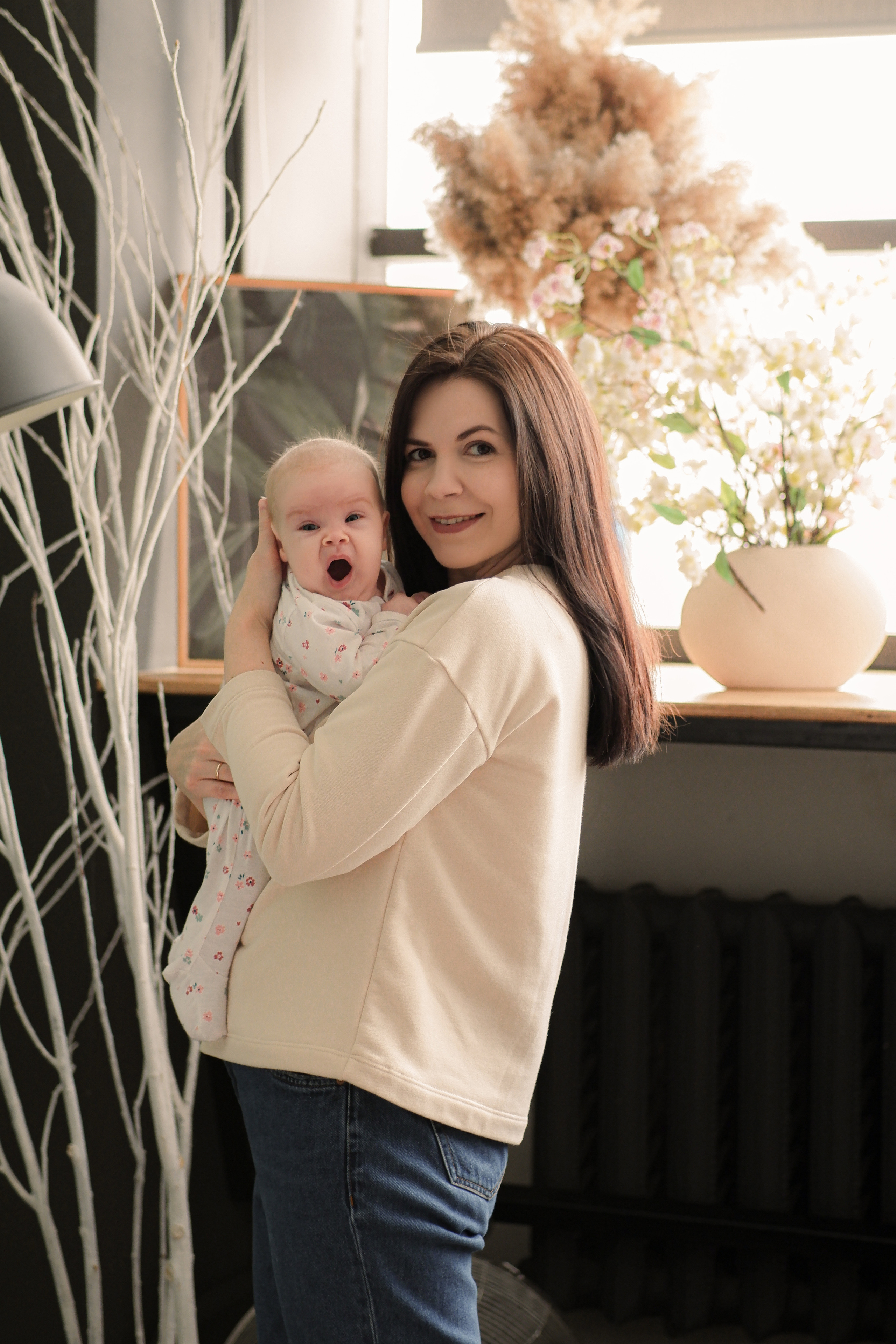 Александра с семьёй