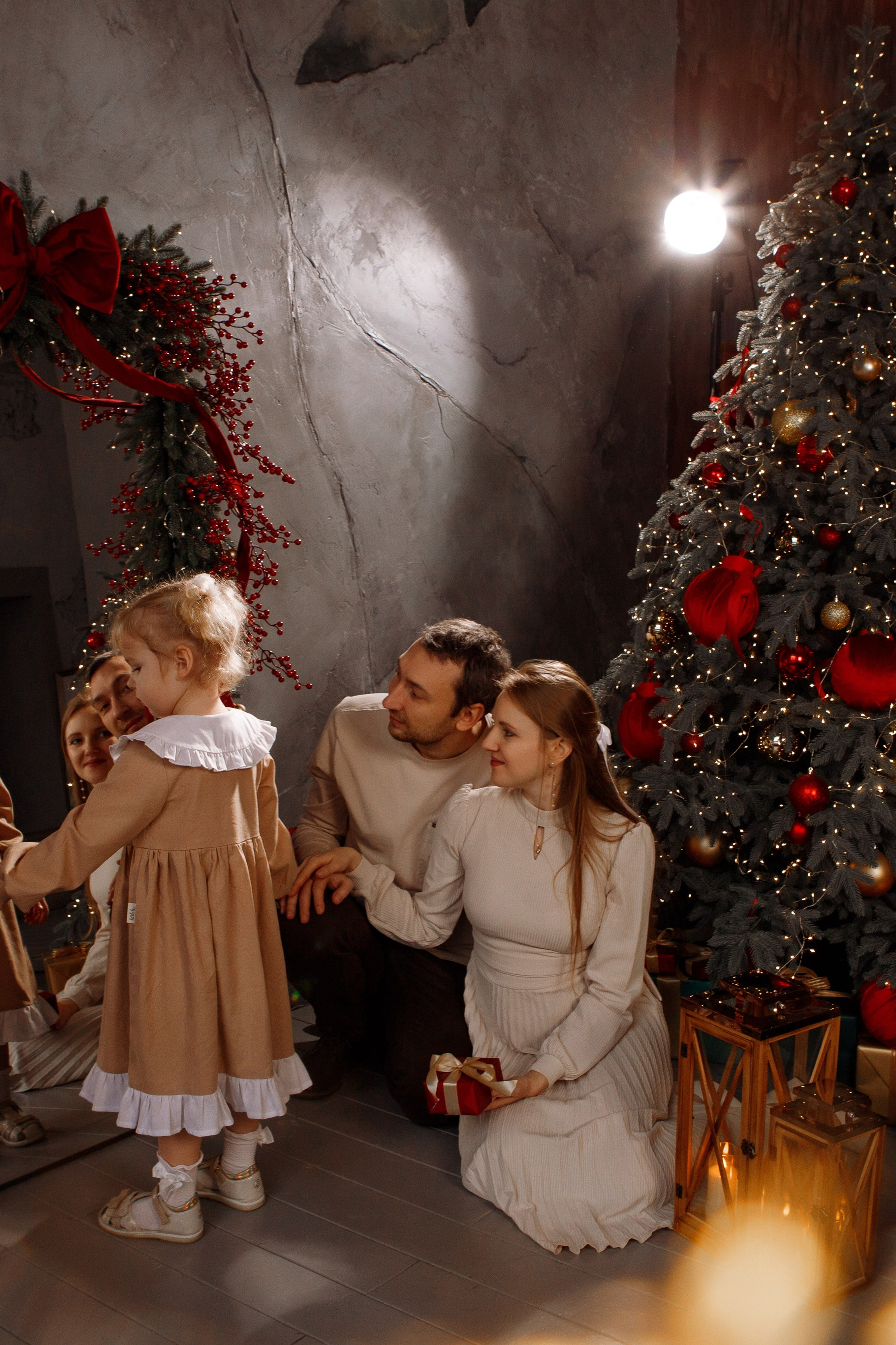 Семья на Новый год