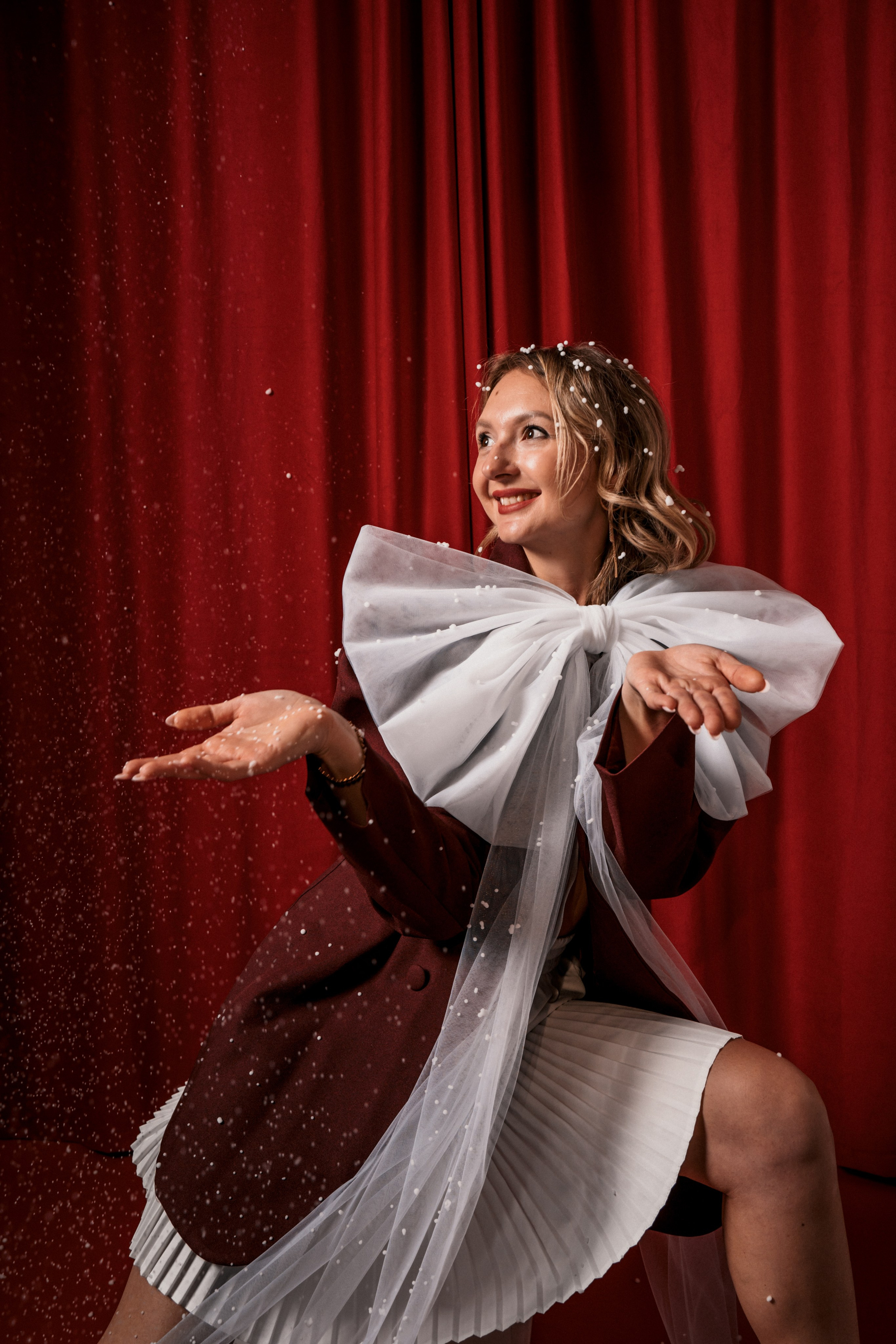 ПЛАТЬЕ ПИДЖАК С ЮБКОЙ ПЛИССЕ 44. Фотостудия в Люберцах