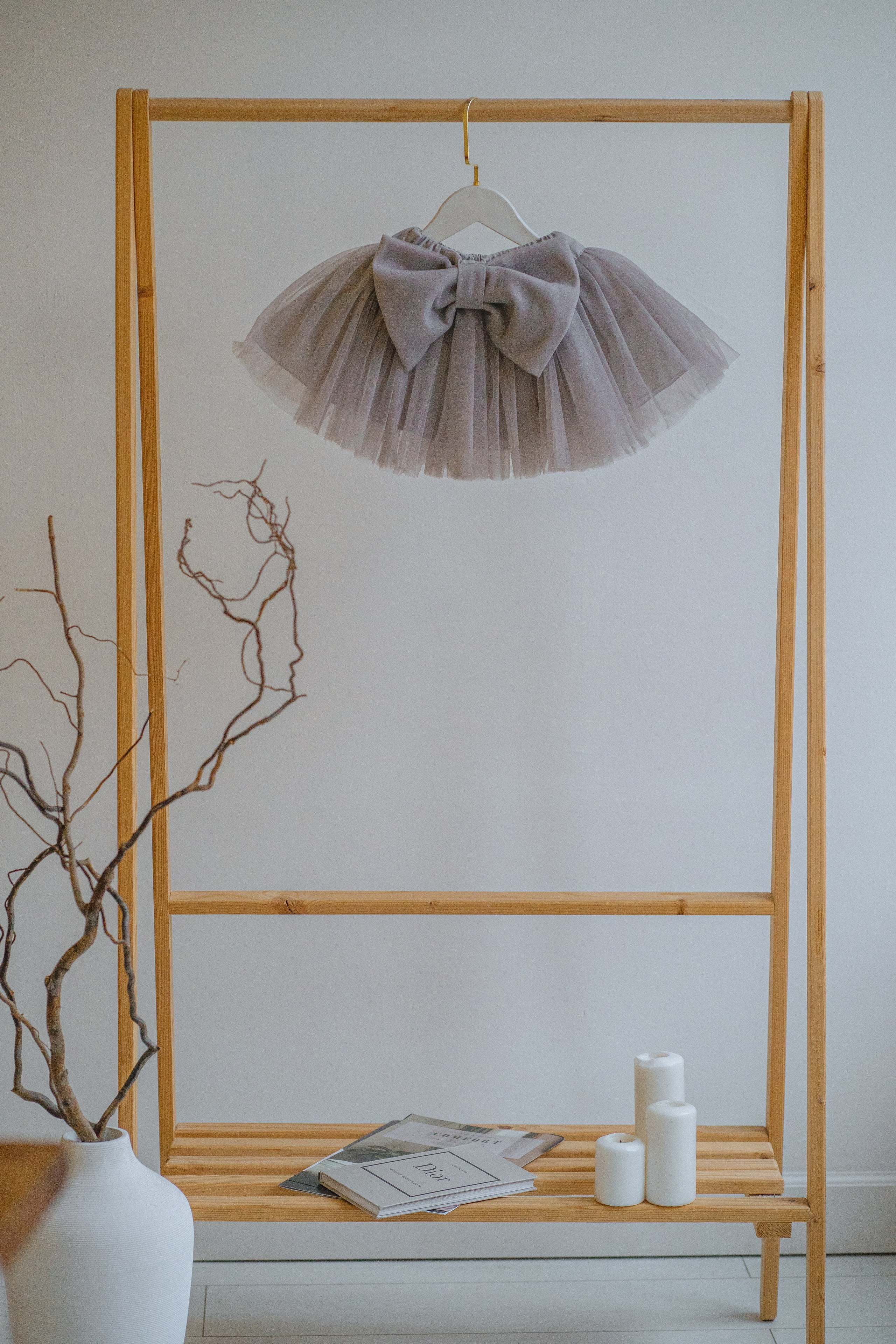 ЮБКА ПАЧКА С БАНТОМ СЕРАЯ 86. Фотостудия в Люберцах